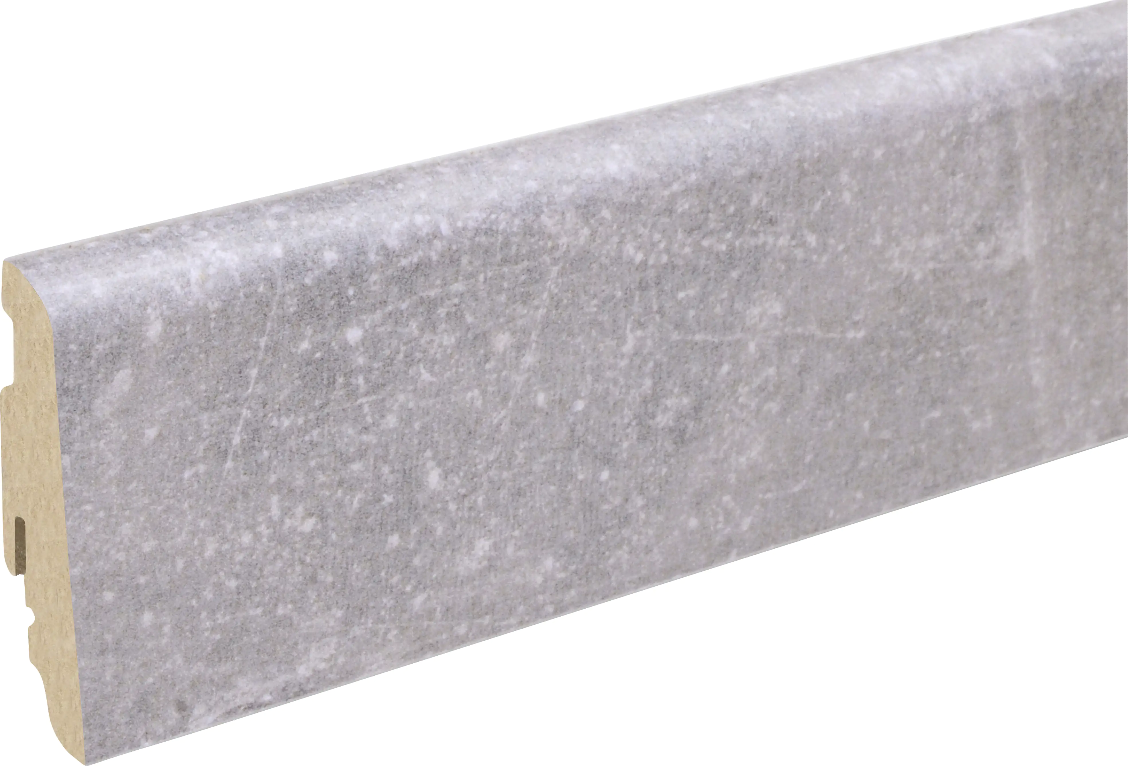 Neuhofer Fußleiste 240 cm 58 x 19 mm Sichtestrich hell