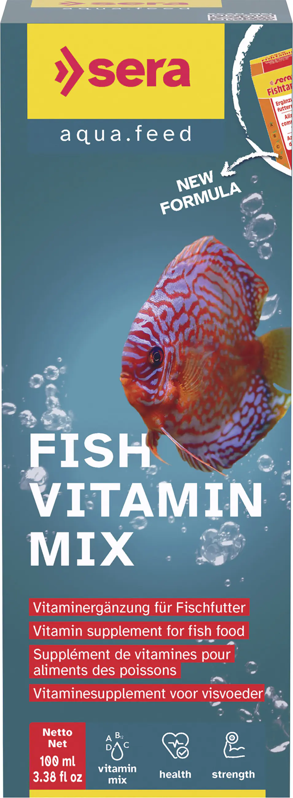 Sera Ergänzungsfutter für Aquariumfische Vitamin Mix 100 ml