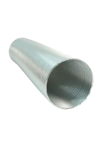 Alu-Flexrohr (Durchmesser: 125 mm, Verstellbar: 50 mm - 150 mm, Aluminium,  Grau)