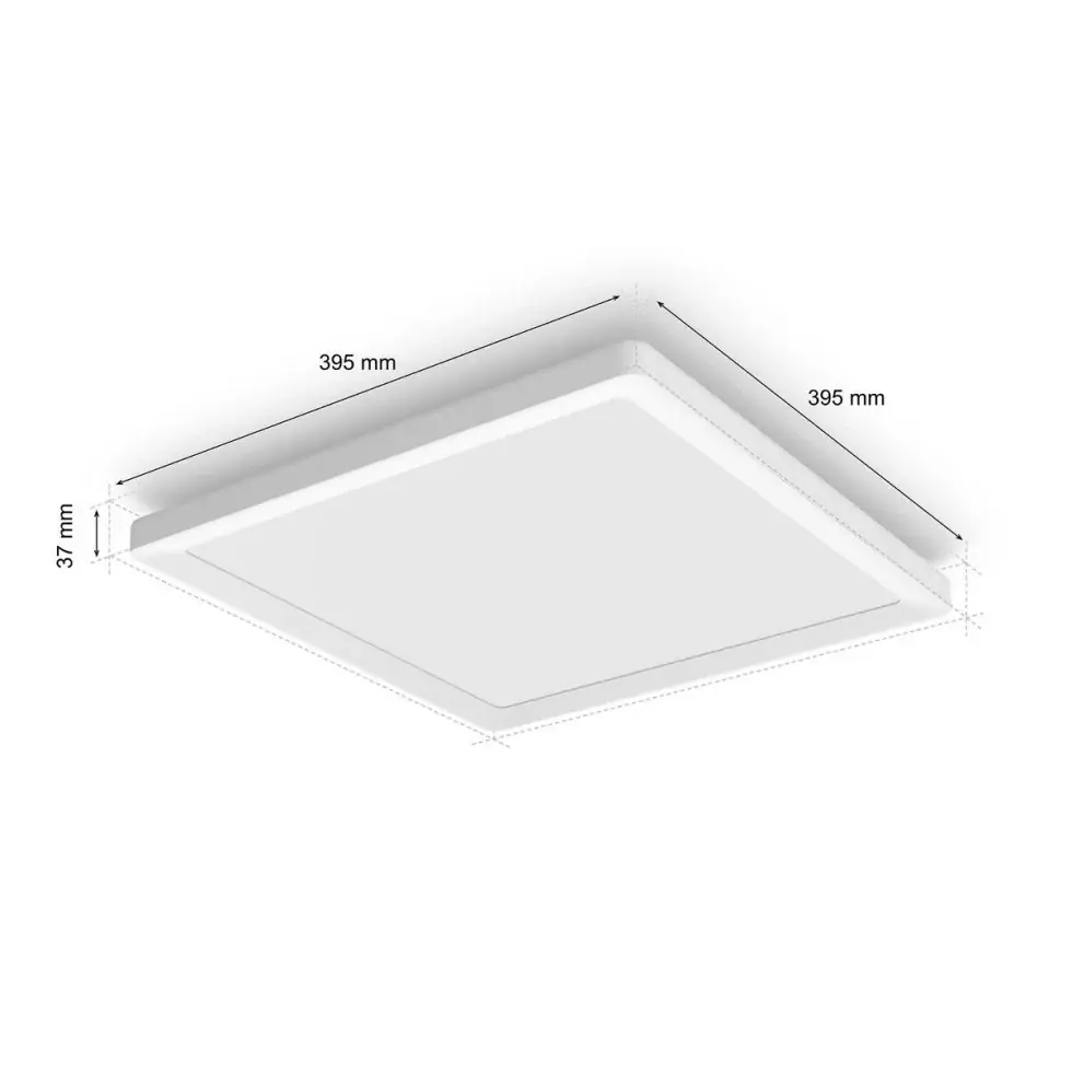 Philips Hue LED Deckenleuchte Tento + Dimmschalter eckig weiß 43 x 3 cm RGB Philips Hue LED Deckenleuchte Tento + Dimmschalter eckig weiß 43 x 3 cm RGB