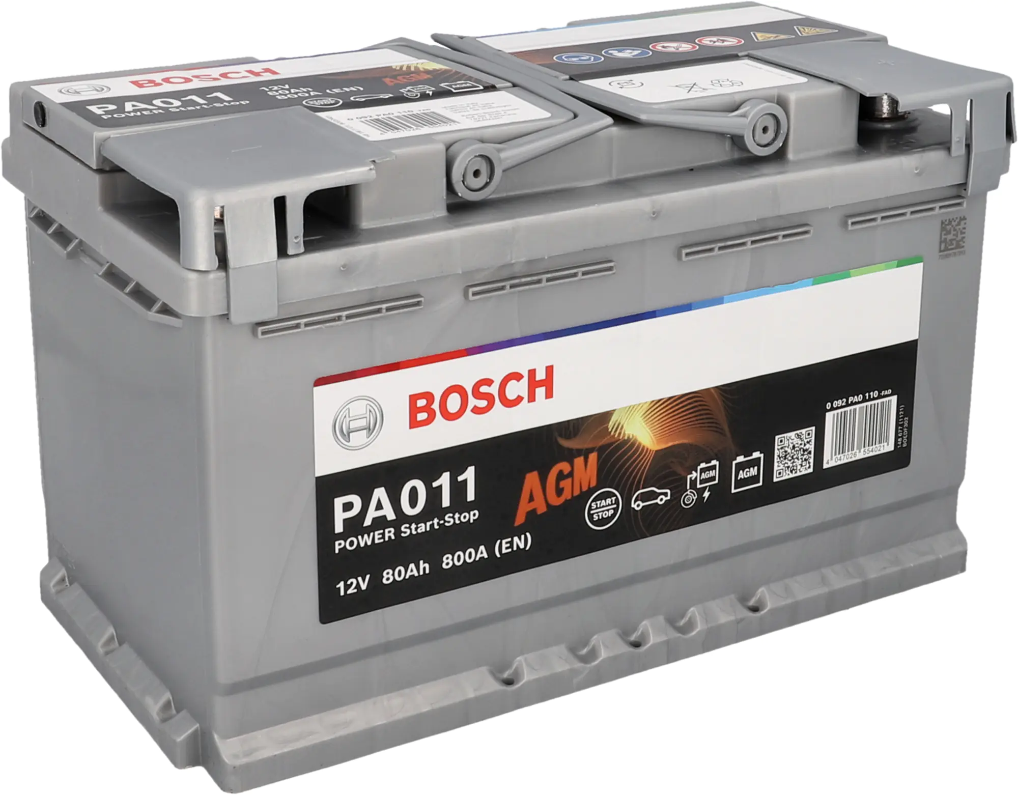 Bosch Starterbatterie AGM 80Ah 800A PowerLine Bosch Starterbatterie AGM 80Ah 800A PowerLine