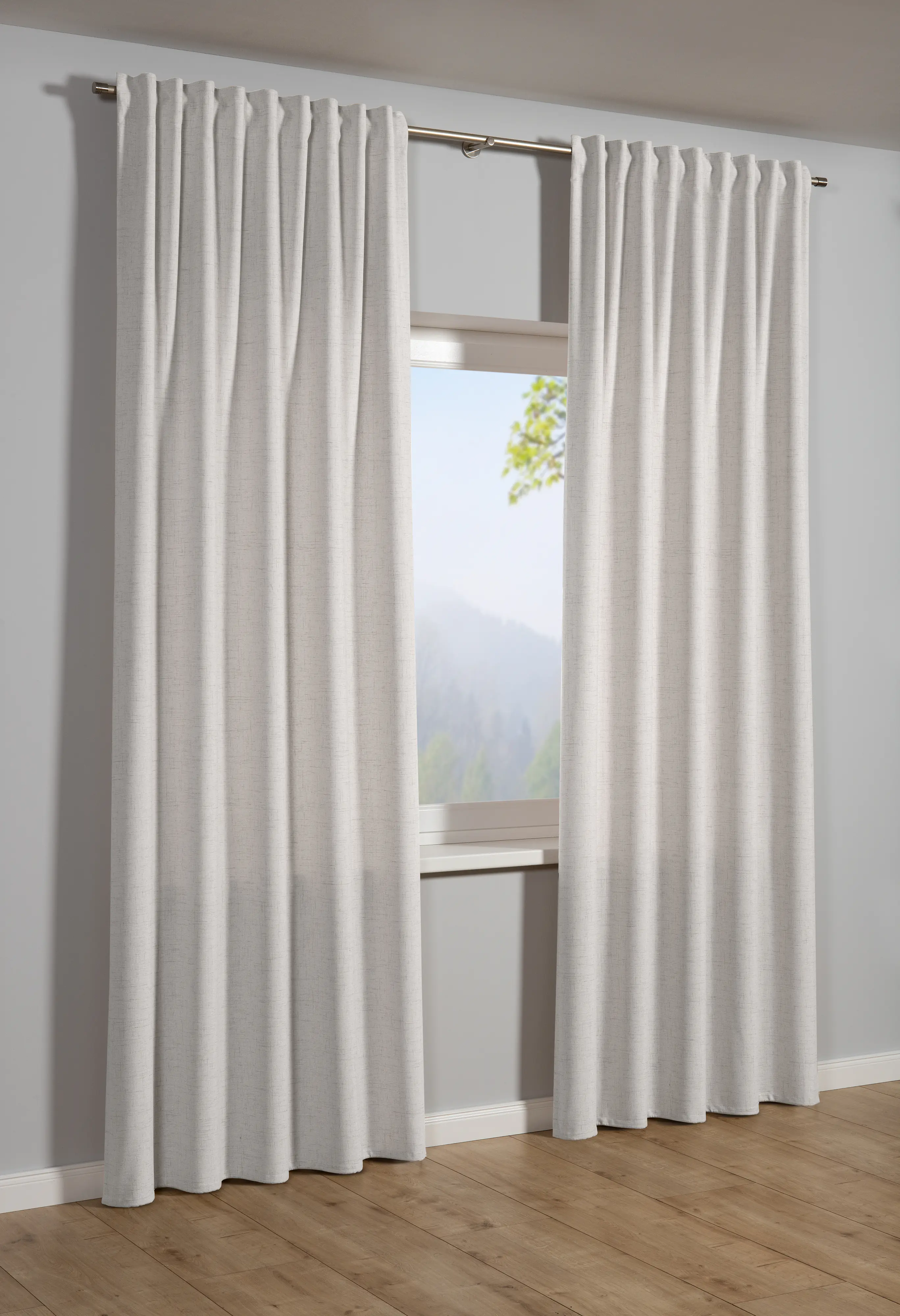 Sehlbach Fertigschal mit Multiband weiß 140 x 245 cm weiß