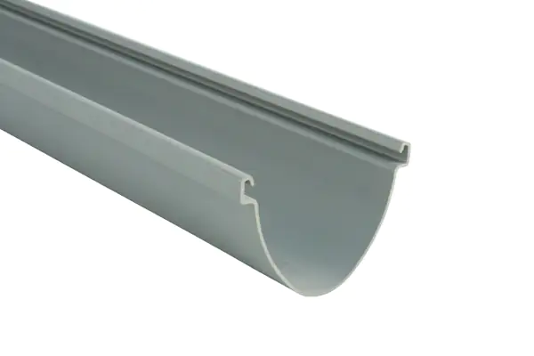 Marley Dachrinne Duplex NW 80 mm, 2 m, oval, grau Marley Dachrinne Duplex NW 80 mm, 2 m, oval, grau