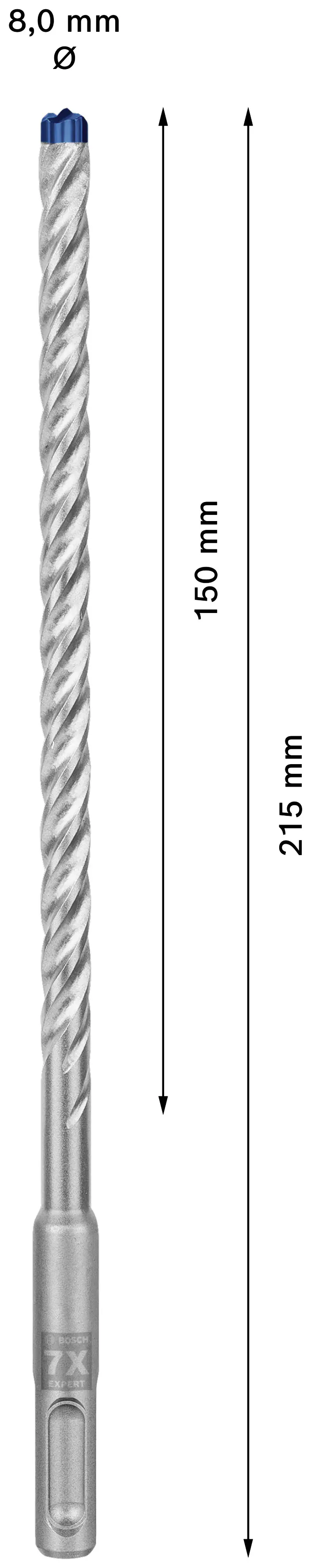 Bosch Expert SDS plus-7X Hammerbohrer Ø 8 mm Bosch Expert SDS plus-7X Hammerbohrer Ø 8 mm