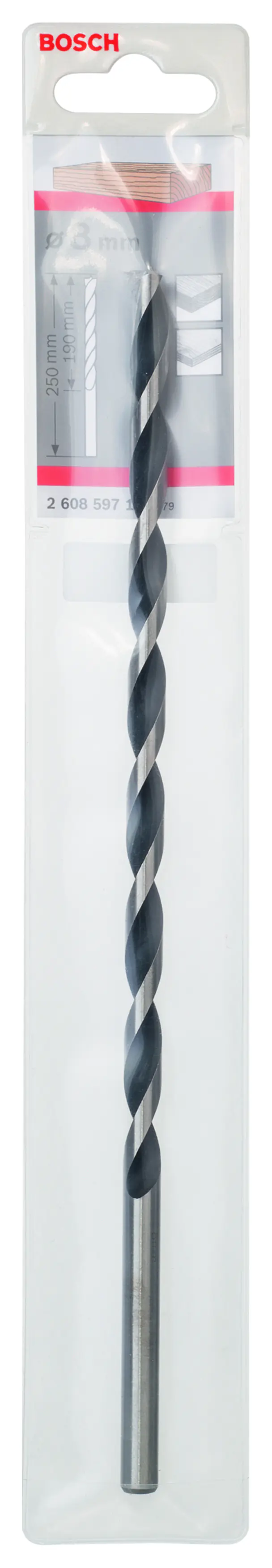 Bosch Maschinenholzbohrer M-Spitze 8 mm