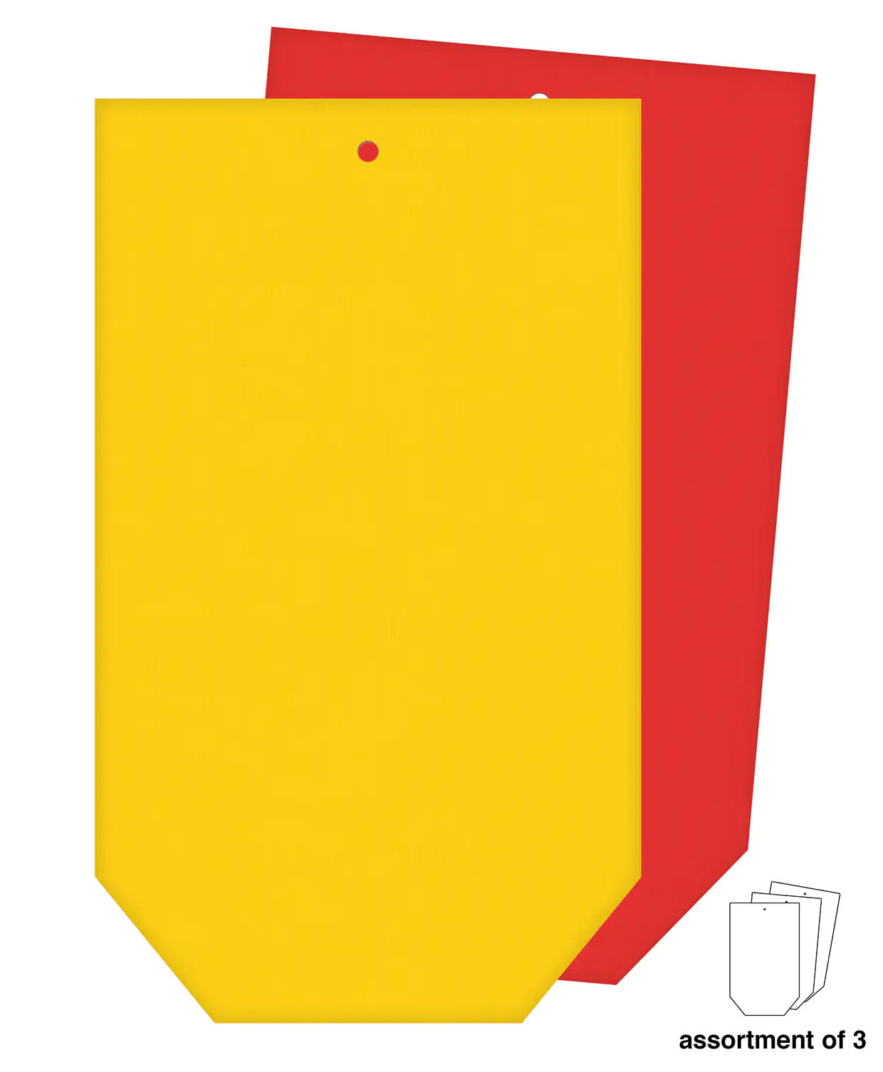 Braun & Company Geschenktasche gelb rot 13 x 22 cm