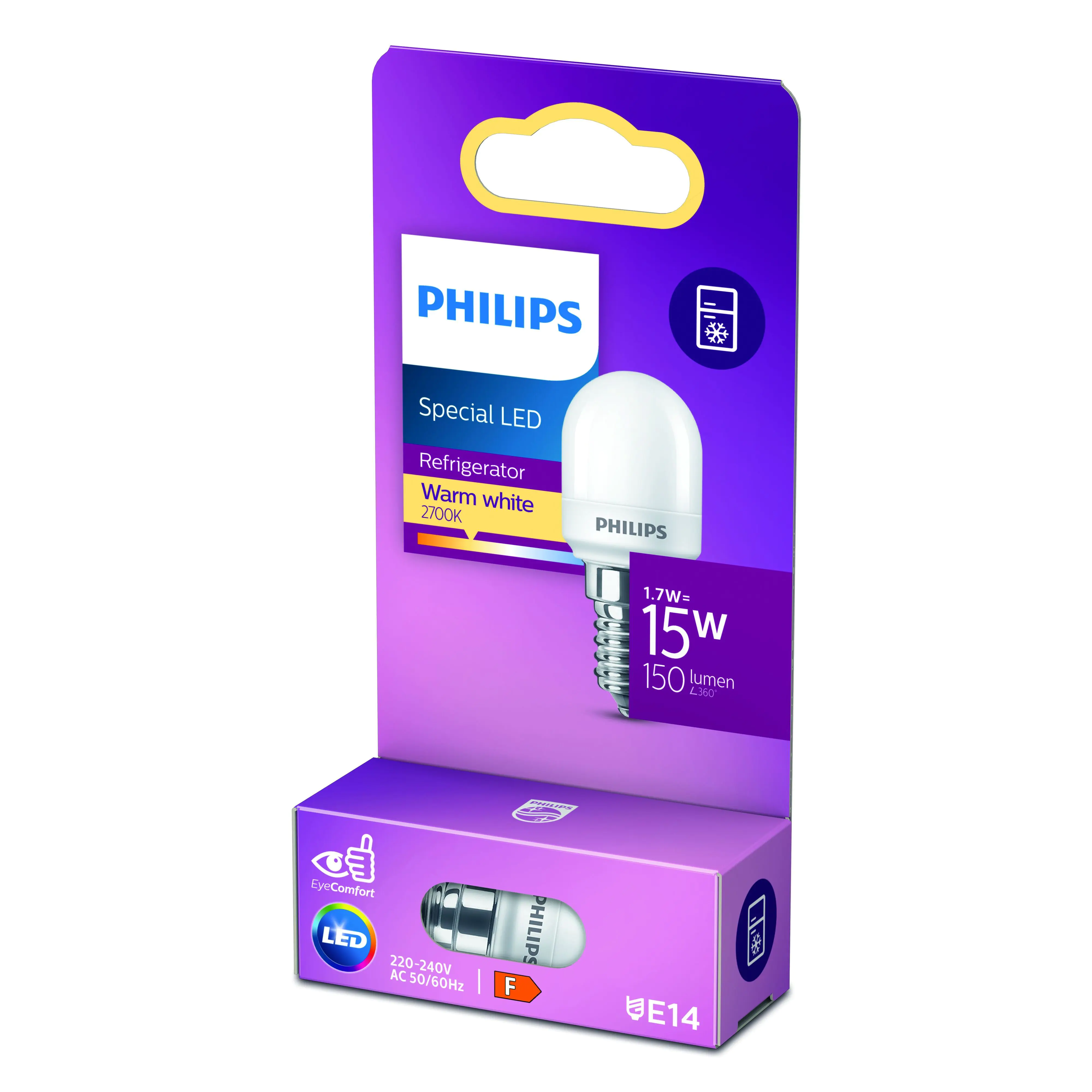 Philips LED-Leuchtmittel Filament Stabform T25 E14 1,7W warmweiß