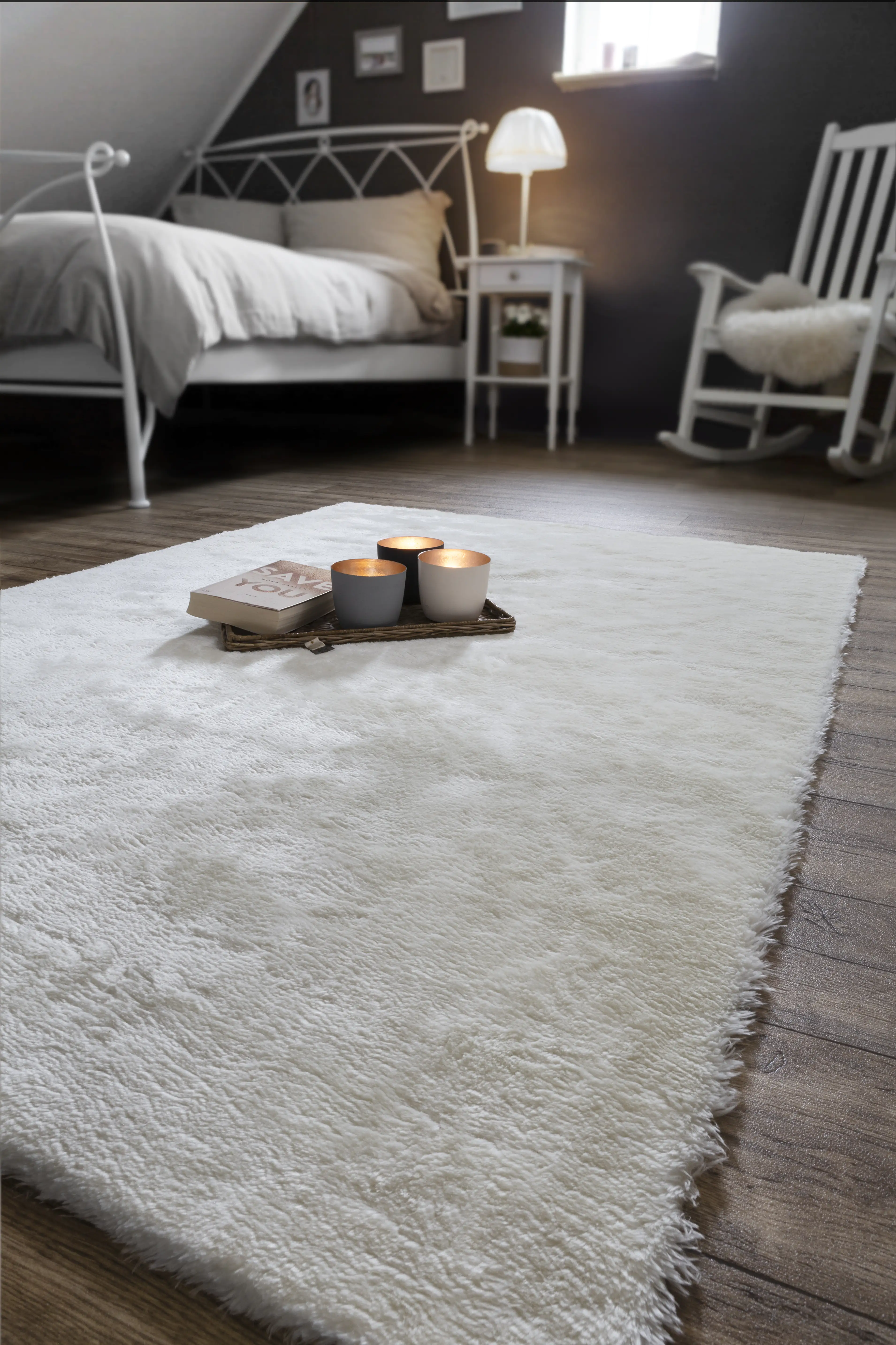 Andiamo Teppich Lambskin weiß, 80 x 150 cm