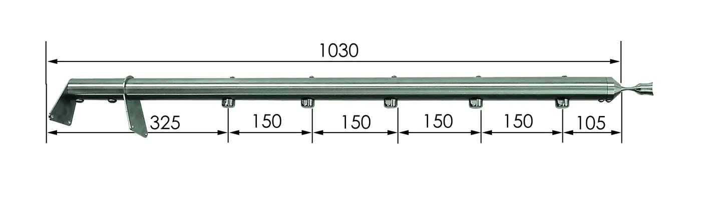 Treba E3 MegaTec Geländerstab Ø 4,2 x 103 cm Ø 4,2 x 103 cm
