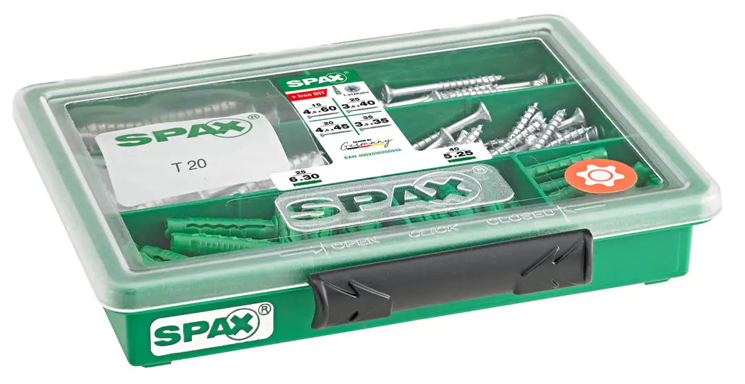 Spax Sortimentskasten - 160 Stück Spax Sortimentskasten - 160 Stück