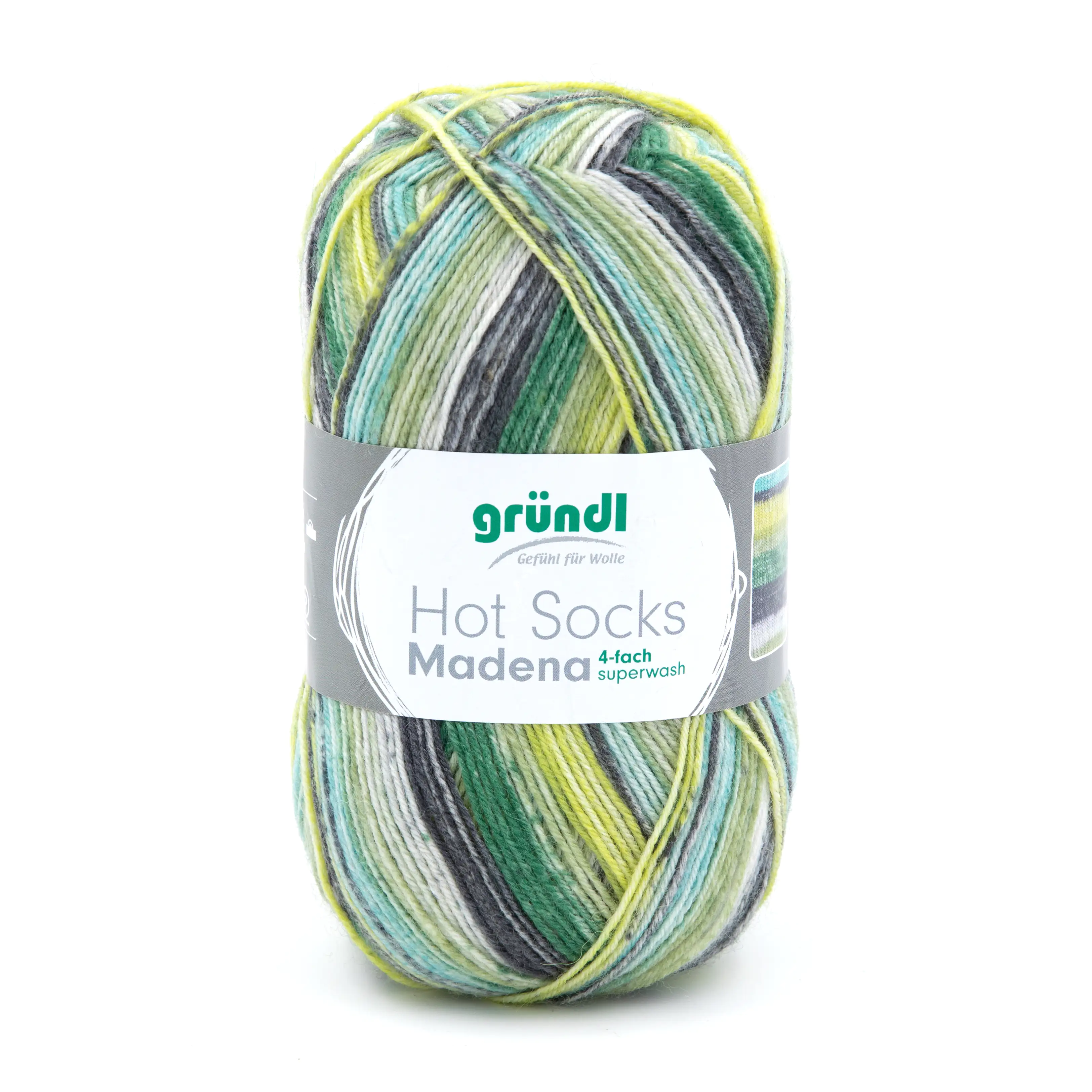 Gründl Wolle Hot Socks Madena 4-fach 100 g neptun-color-mix