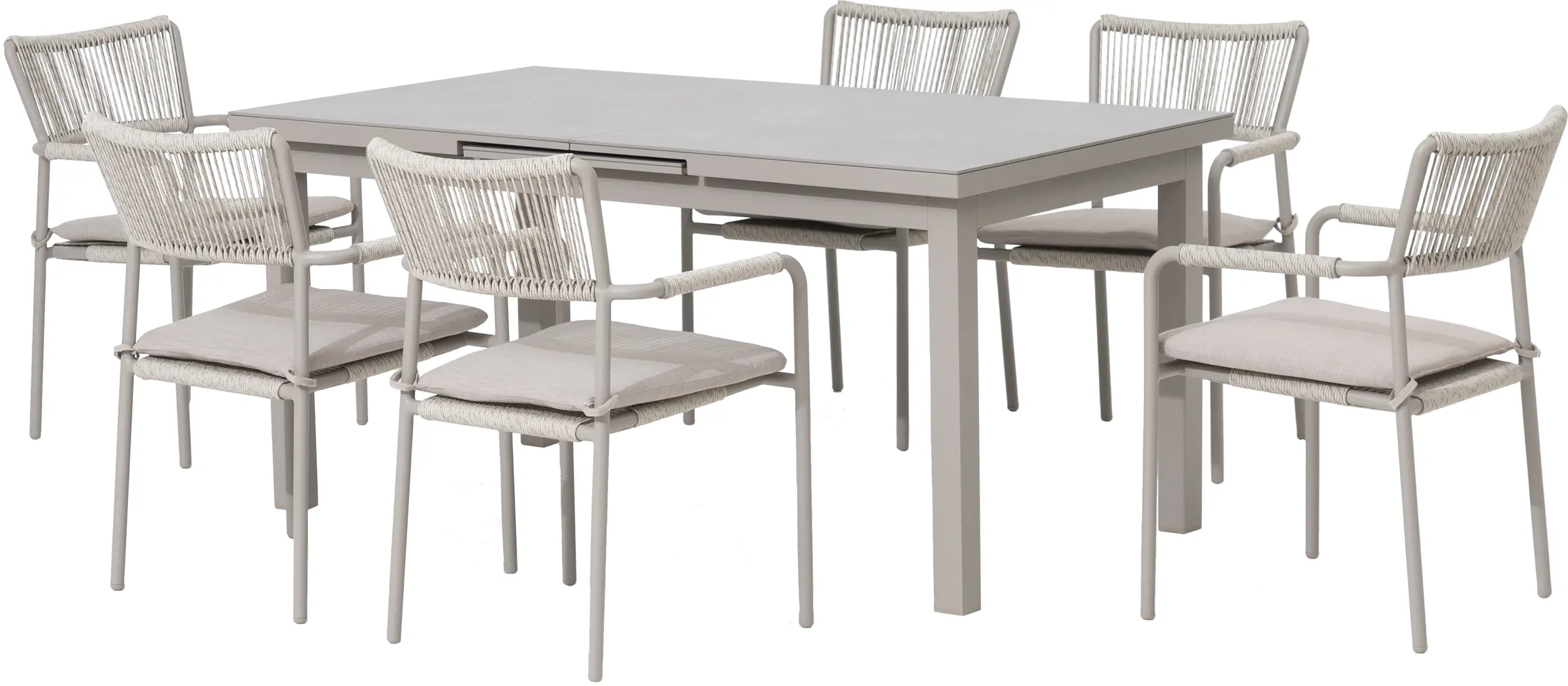 Primaster Garten-Essgruppe Rhodos mit ausziehbarem Tisch  Primaster Garten-Essgruppe Rhodos mit ausziehbarem Tisch