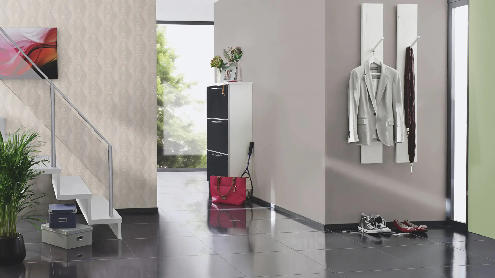 Rasch Vliestapete 751932 Grau-Hellgrau Muster & Motive 10,05 m x 0,53 m