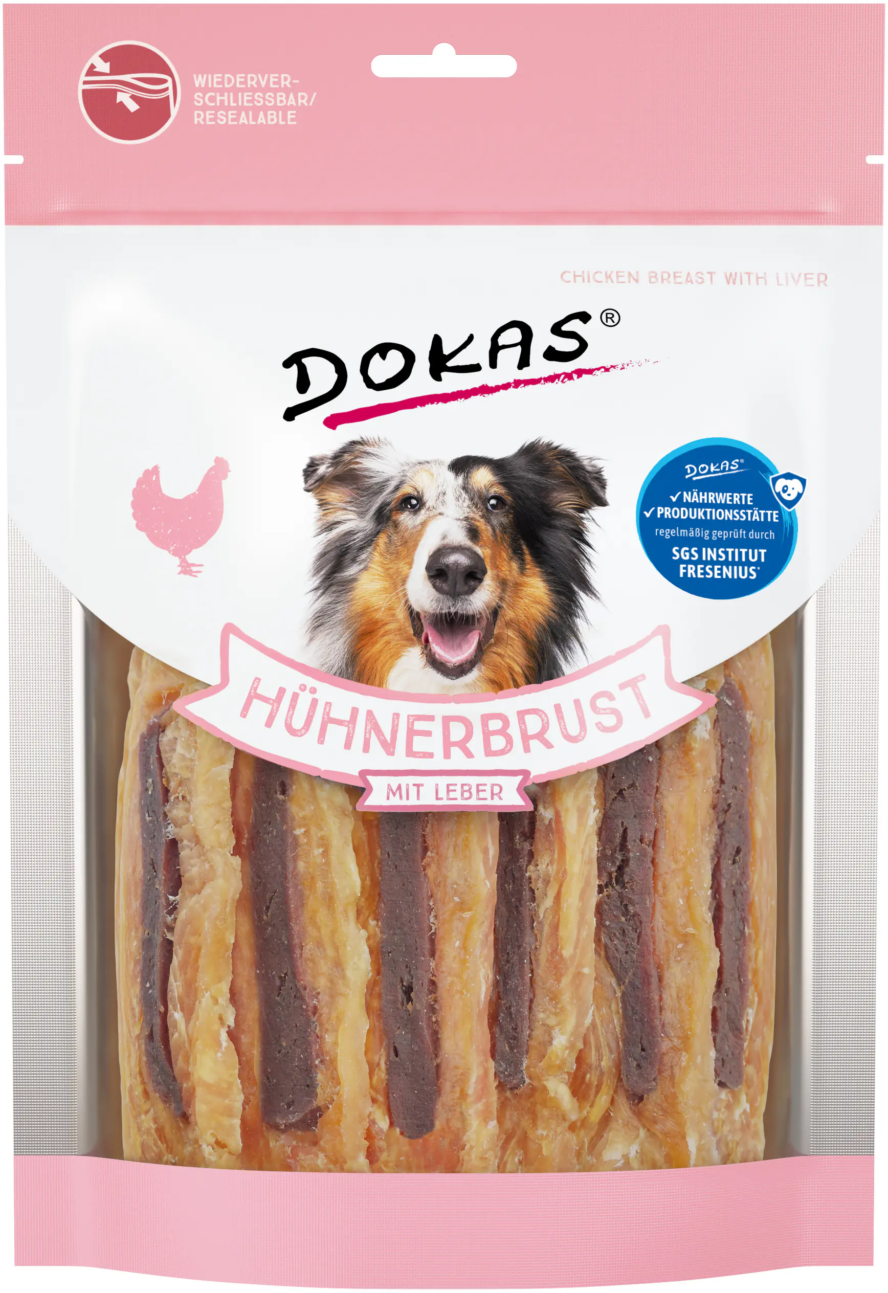 Dokas Hühnerbrust mit Leber 220 g