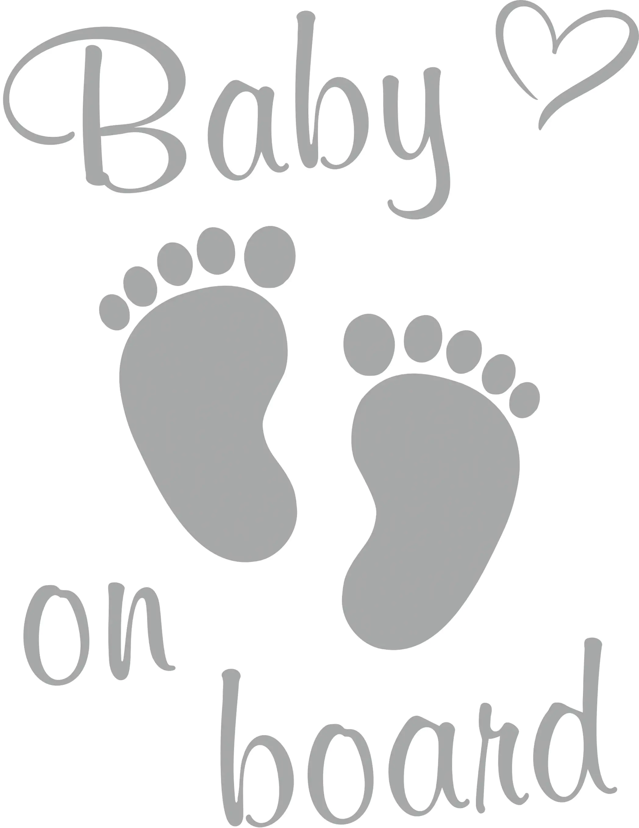 Hermann Schütz Aufkleber Fußabdrücke Baby on board Hermann Schütz Aufkleber Fußabdrücke Baby on board