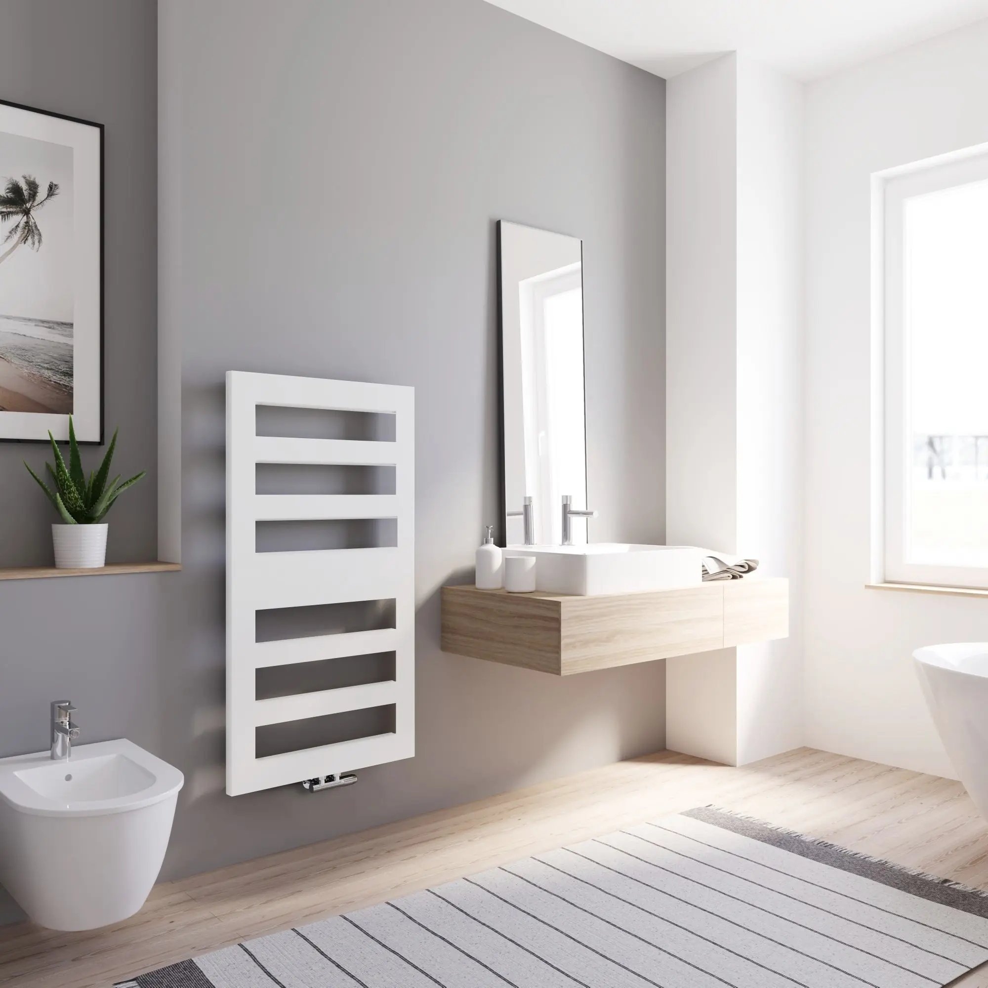 Schulte Design-Heizkörper Münster 114,5 x 60,5 cm alpinweiß 397 W