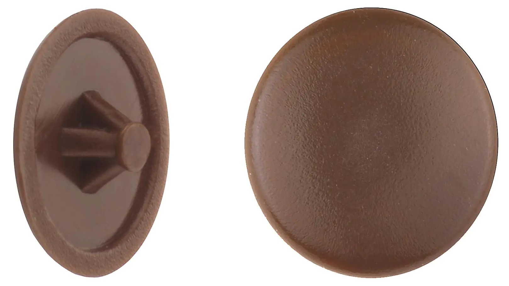 Abdeckkappen Ø 12 mm für PZ Schrauben braun - 50 Stk.