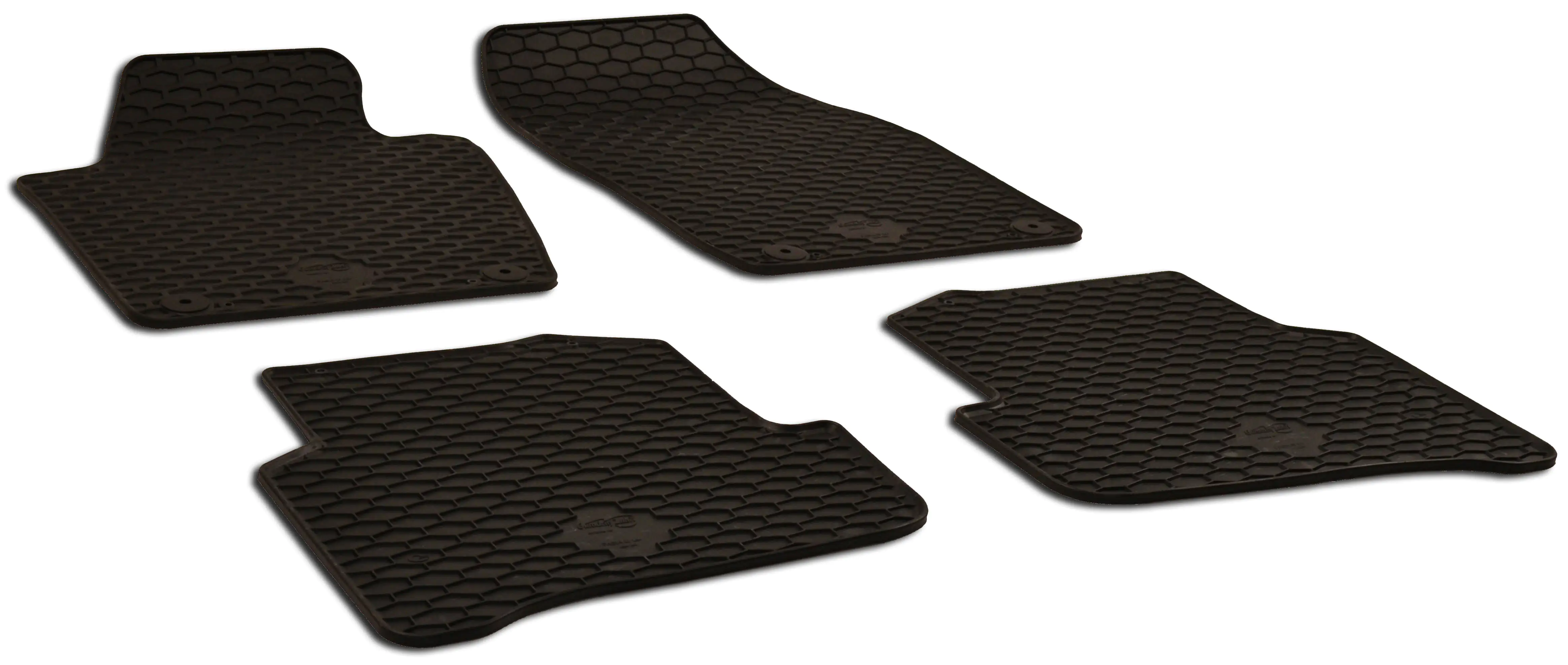 Walser Passform Fußmatten Gummi RubberLine für Skoda Fabia III 08/2014-Heute 4-teilig