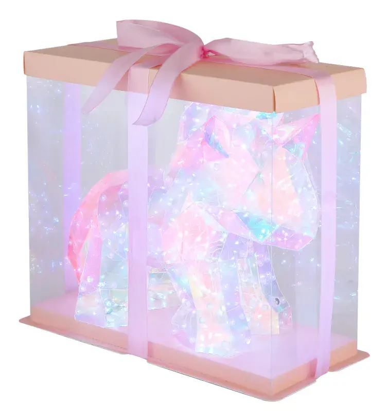 Globo LED-Dekoleuchte für Kinder Brondar Einhornlampe pink kristalloptik 