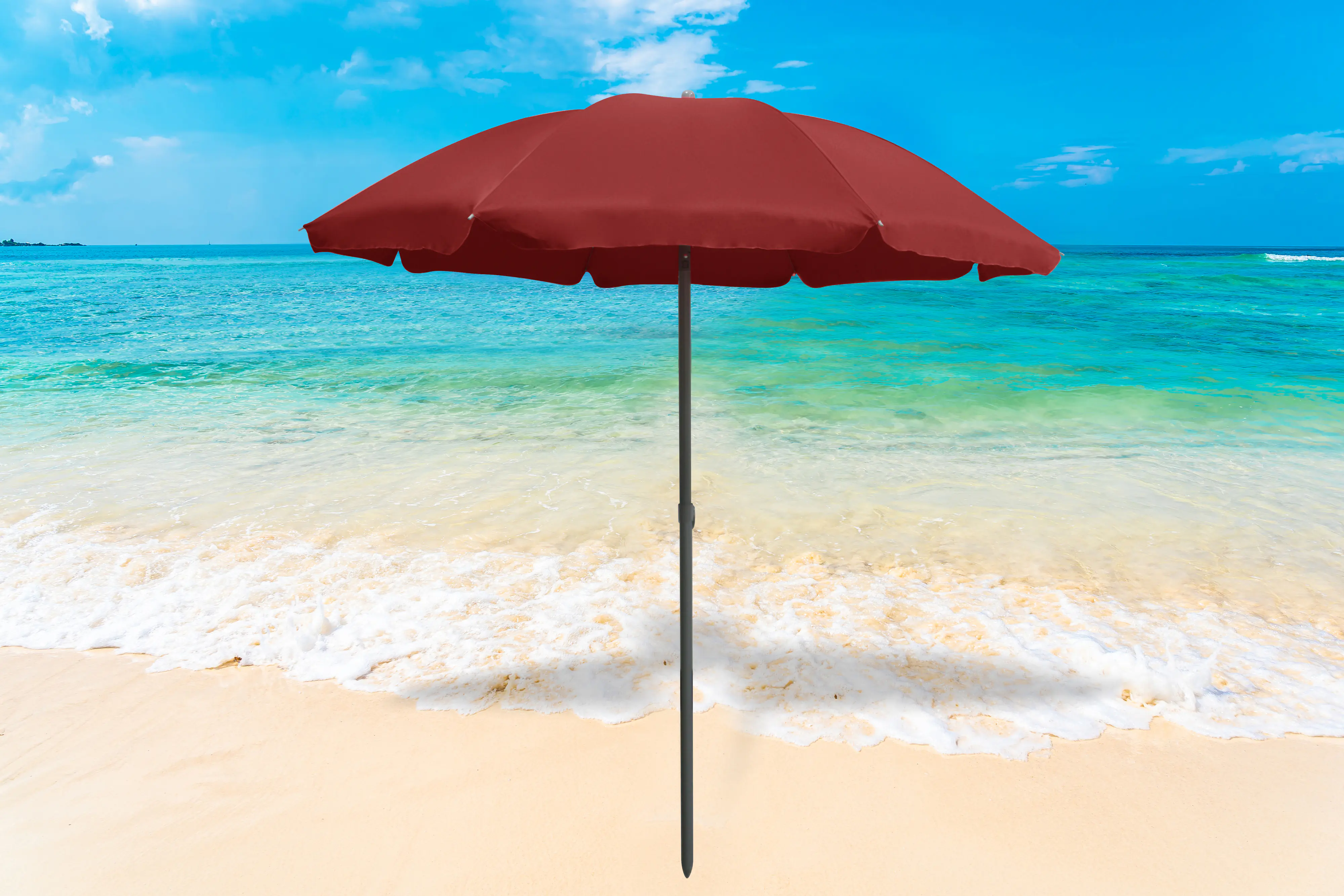 TrendLine Sonnenschirm dunkelrot Ø 180 cm 