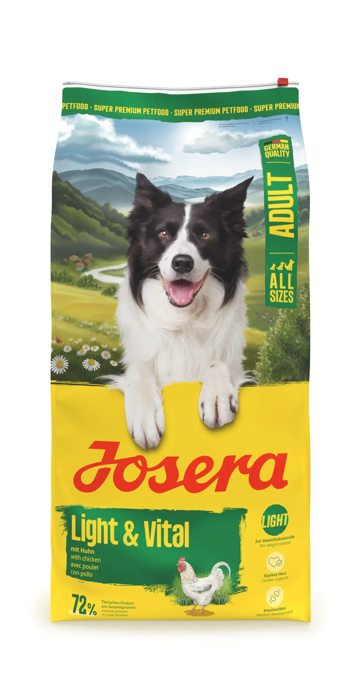Josera Light & Vital Hundetrockenfutter Adult 12,5 kg Huhn
