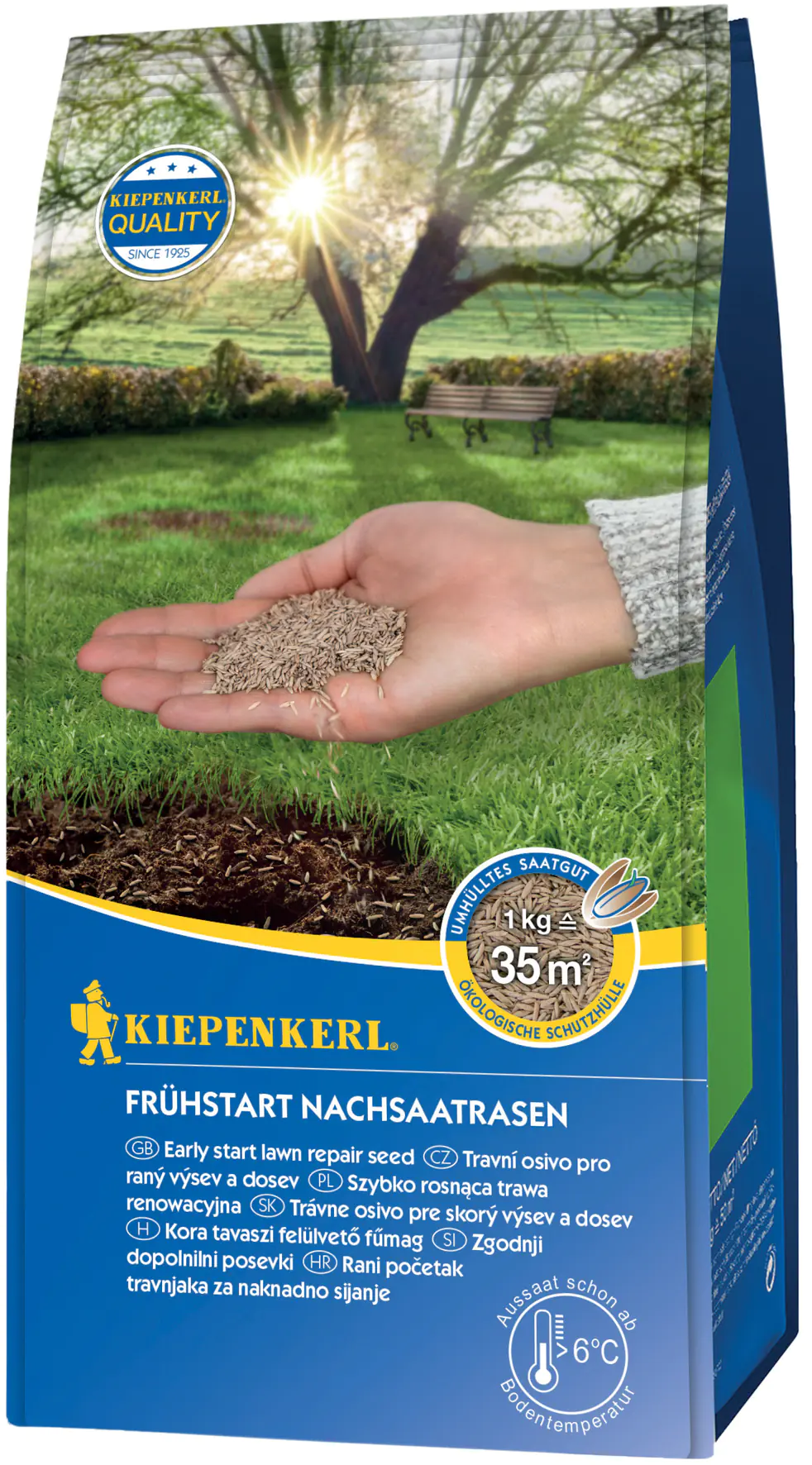 Kiepenkerl Rasensamen Frühstart Nachsaatrasen 1 kg, für 35 m²