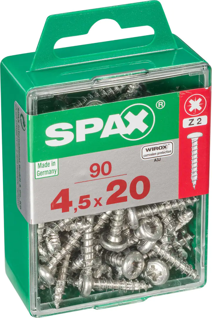 Spax Universalschrauben 4.5 x 20 mm TX 20 - 90 Stk. Spax Universalschrauben 4.5 x 20 mm TX 20 - 90 Stk.
