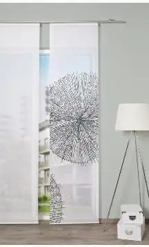 Home Wohnideen Flächenvorhang Creston rechts stein, 60 x 260 cm