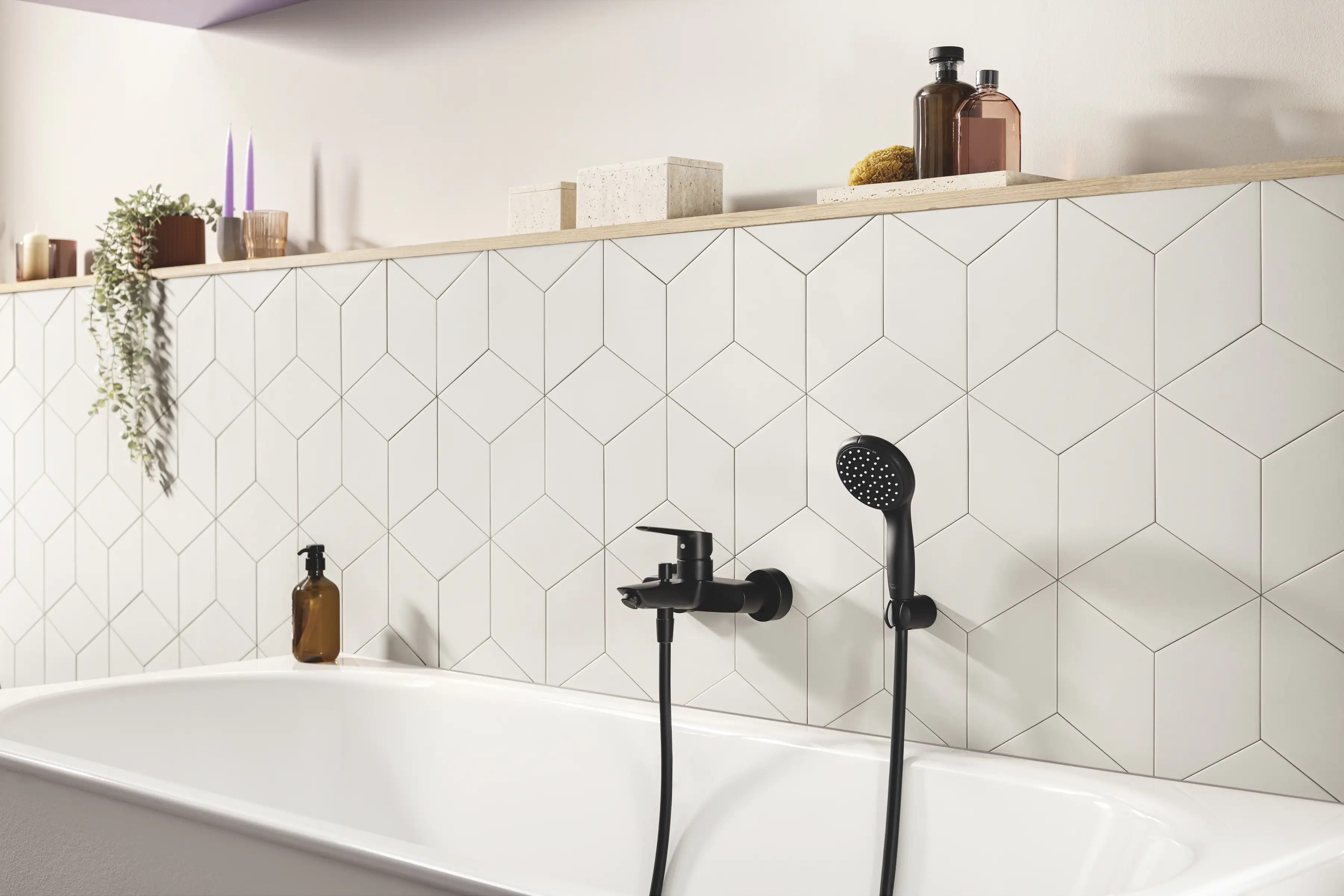Grohe Quickfix Badewannenarmatur Start schwarz matt Grohe Quickfix Badewannenarmatur Start schwarz matt