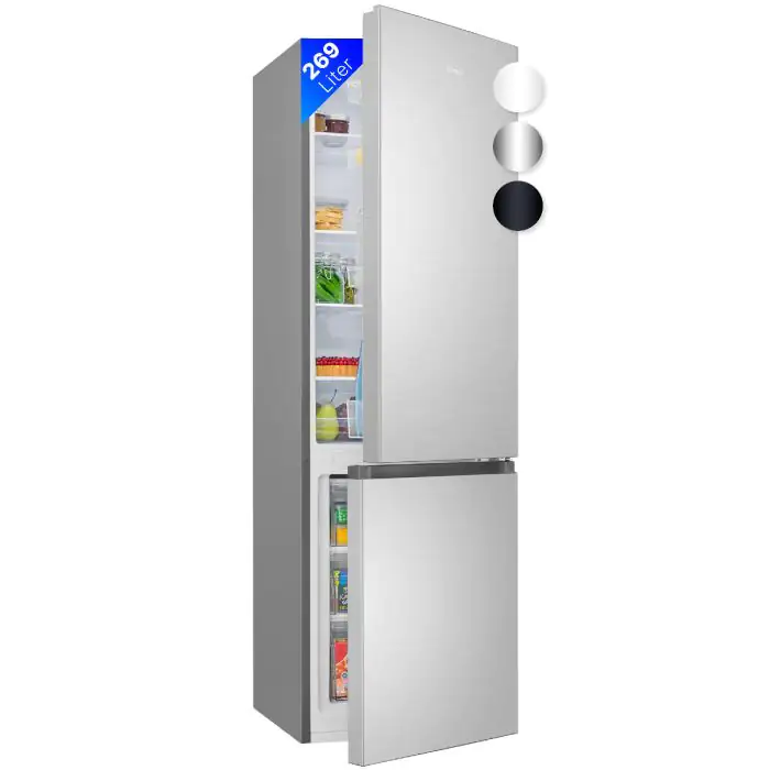 Bomann Kühl-Gefrierkombi KG 184.1 inox-look 