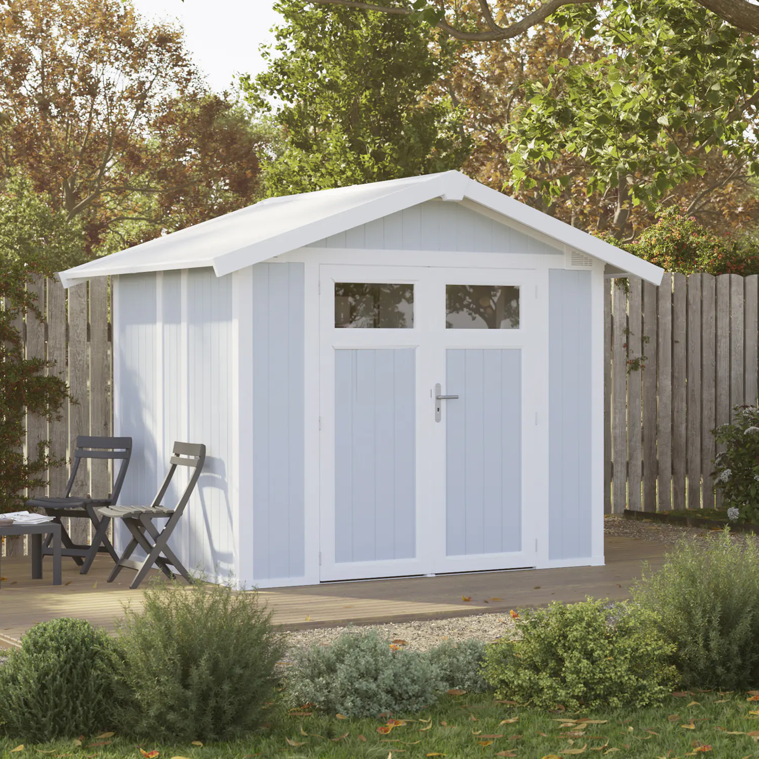 Grosfillex Gartenhaus Utility V 4,9 295 x 261 cm (inkl. Dachüberstand)