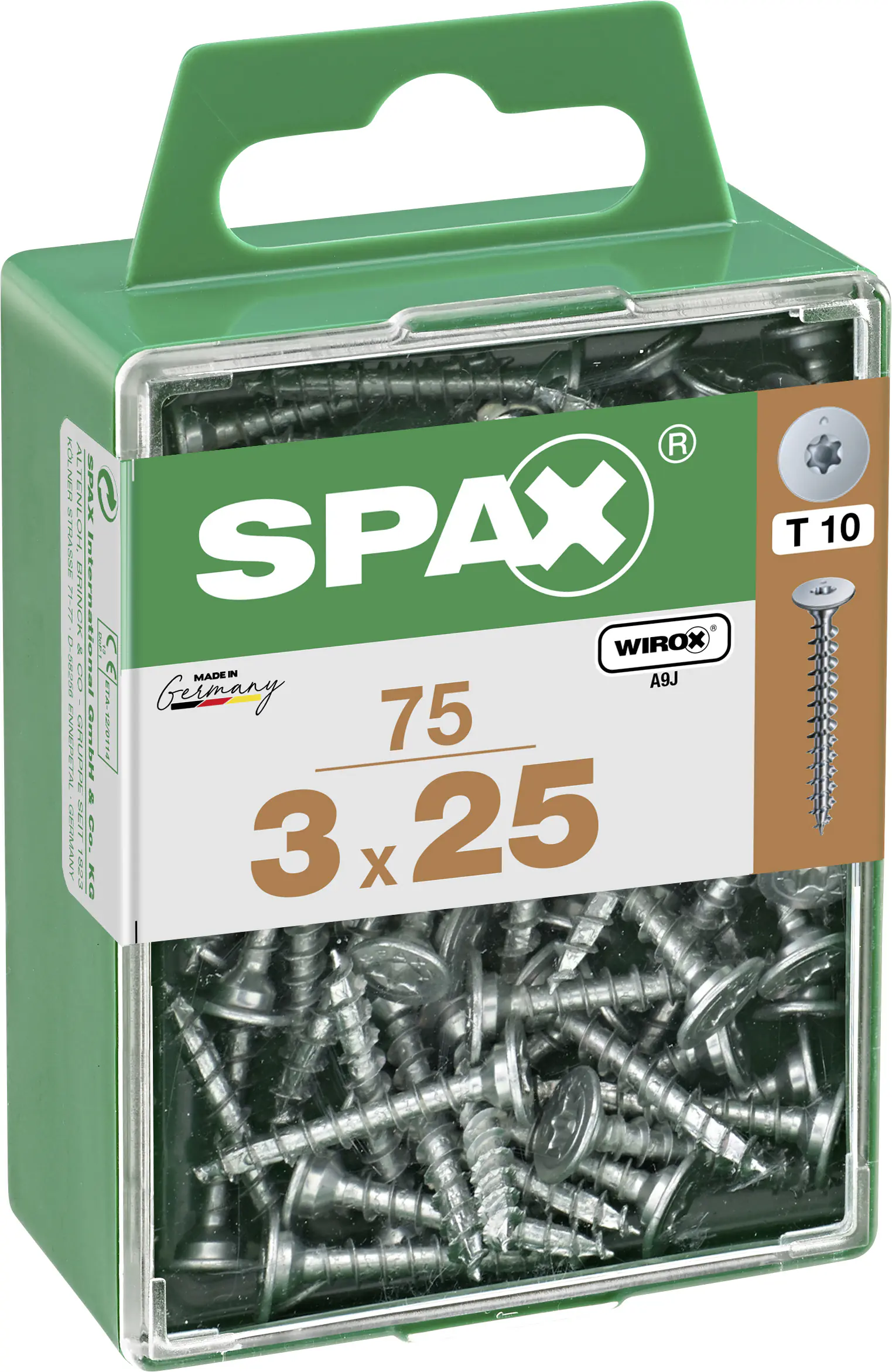 Spax Möbelbauschrauben 3.0 x 25 mm TX 10 - 75 Stk.