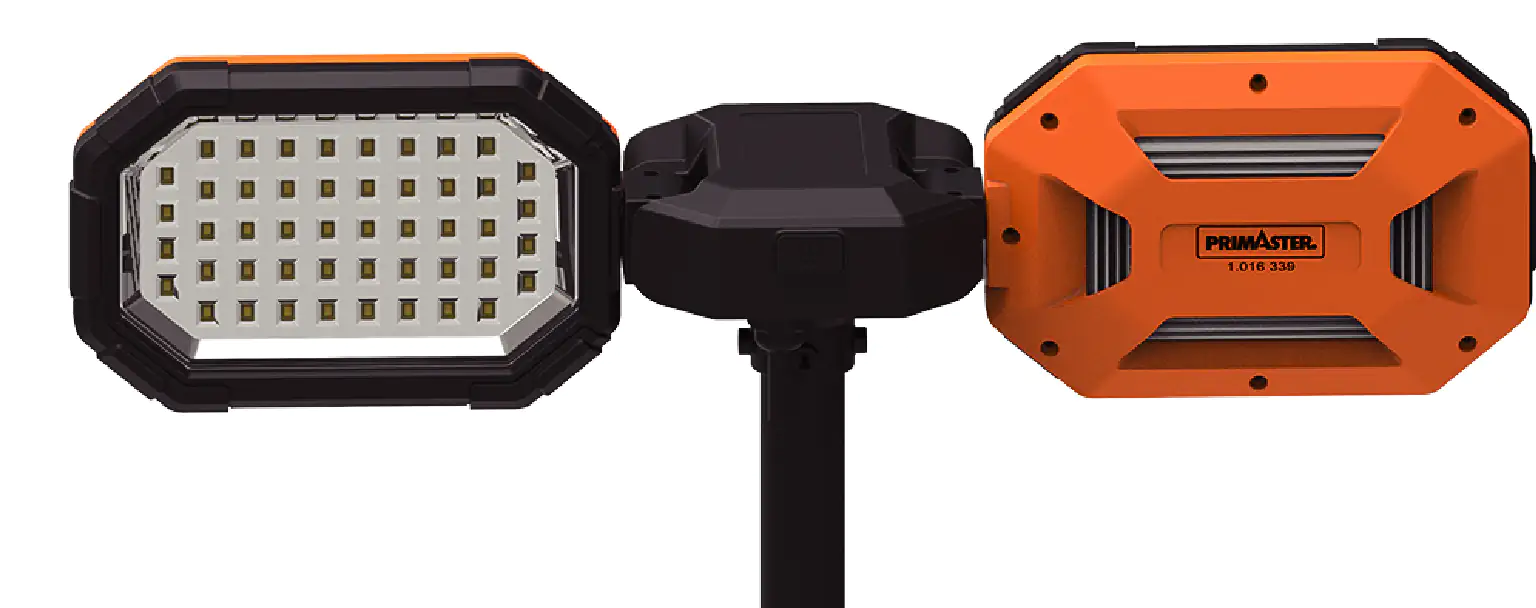 Primaster LED Fluter mit Stativ 35 Watt, schwarz, orange Primaster LED Fluter mit Stativ 35 Watt, schwarz, orange
