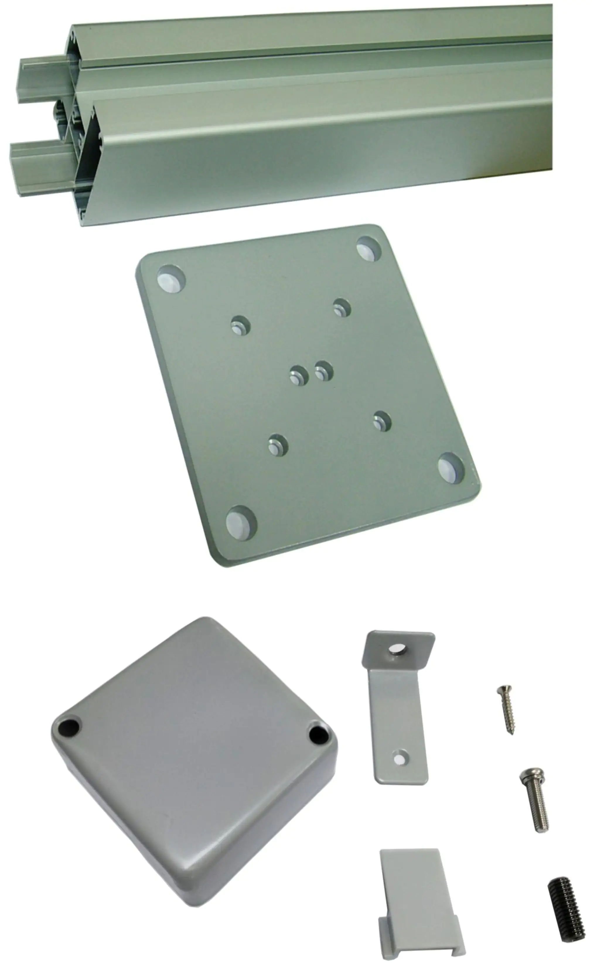 TrendLine Alupfosten 8 x 8 x 176 cm mit Abdeckung TrendLine Alupfosten 8 x 8 x 176 cm mit Abdeckung