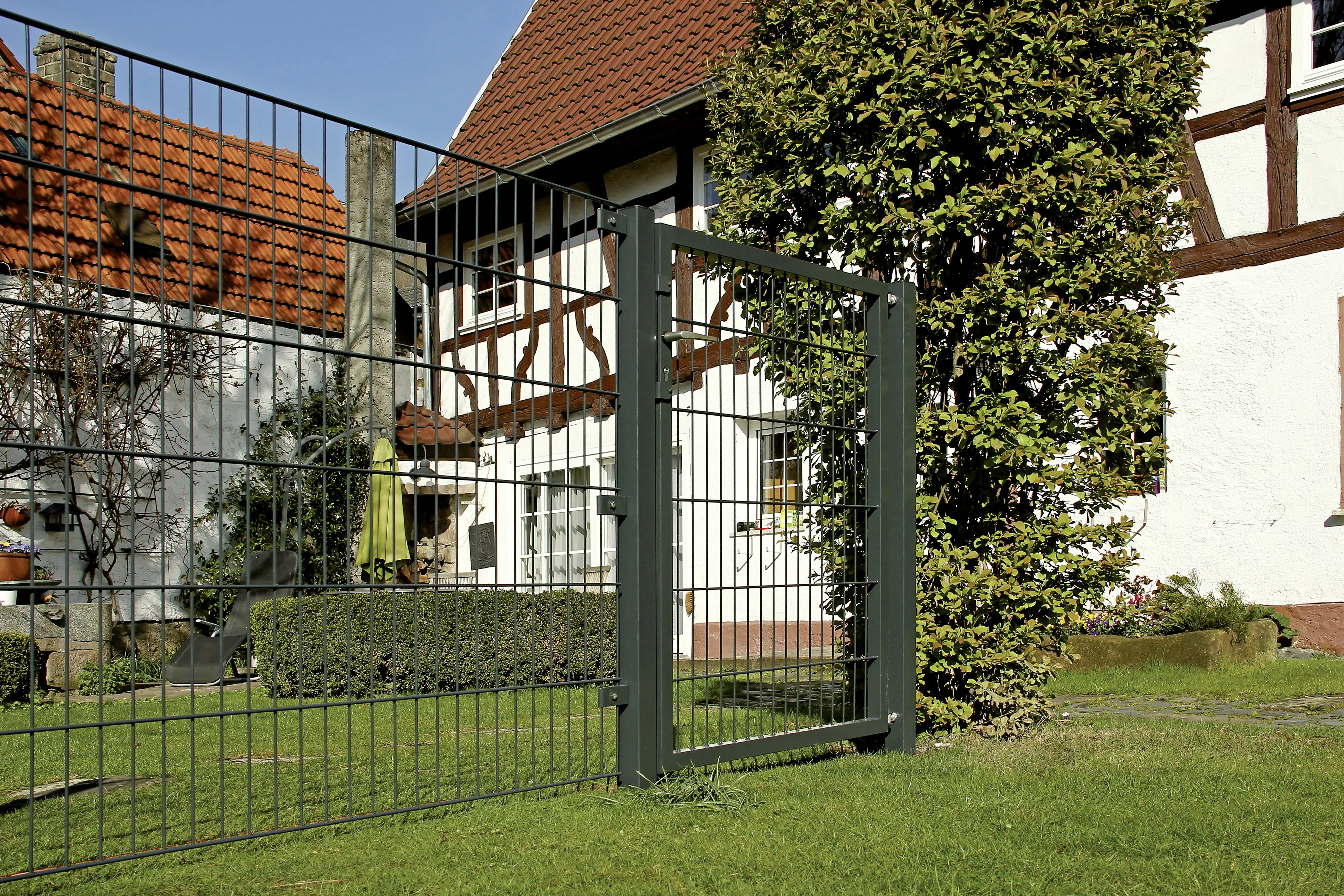 Alberts Stabgitter Einzeltor Flexo 100 x 80 cm 6/5/6 anthrazit