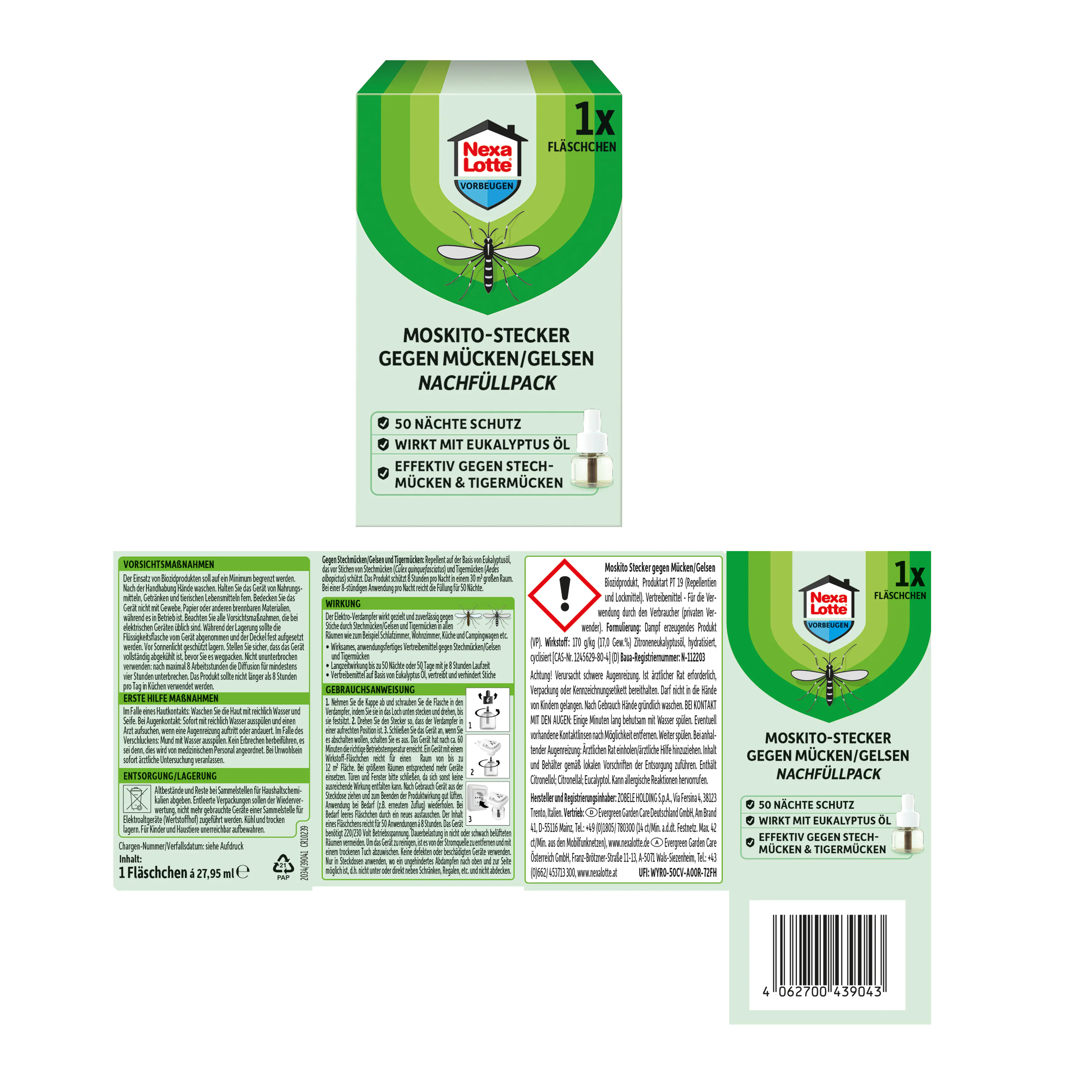 Nexa Lotte MoskitoStecker gegen Mücken/Gelsen Nachfüllpack 28 ml Nexa Lotte MoskitoStecker gegen Mücken/Gelsen Nachfüllpack 28 ml