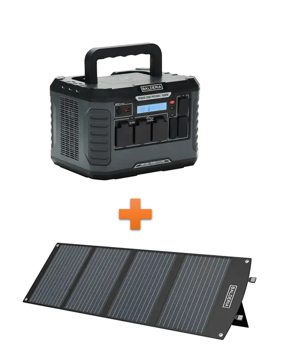 Balderia Powerstation + Solarpanel Solar Power Set PS1500-120 Balderia Powerstation + Solarpanel Solar Power Set PS1500-120