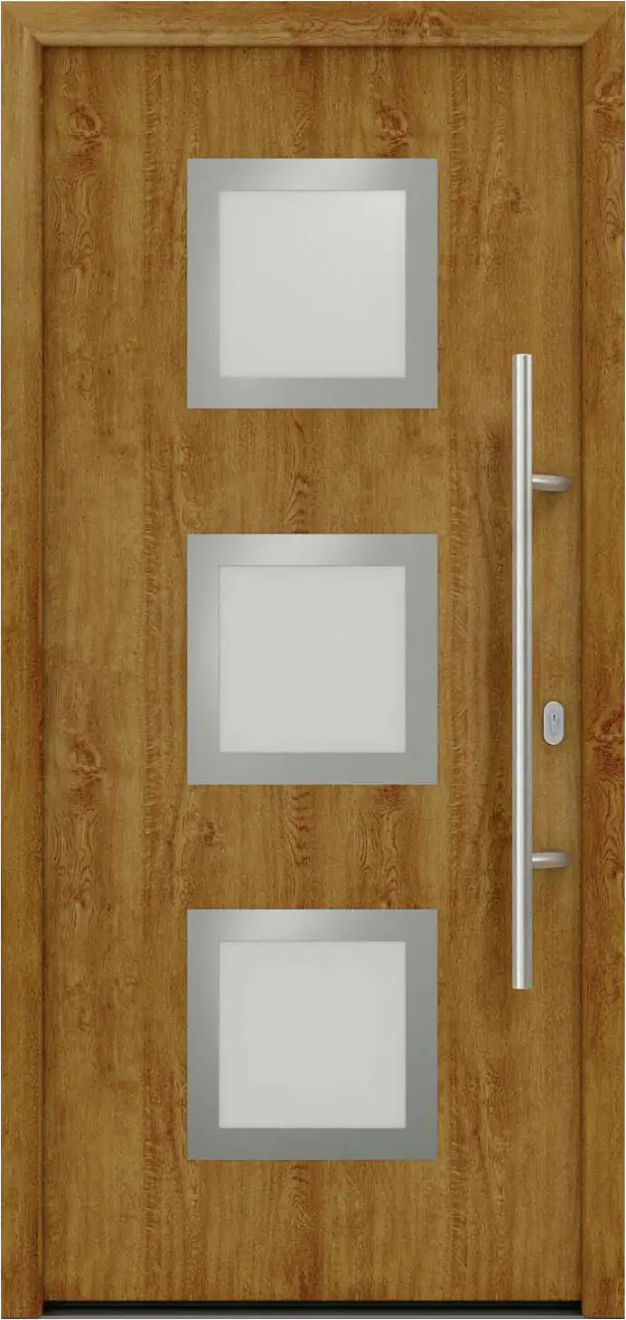 EcoStar Haustür ISOPRO IP 810S golden oak 110 x 210 cm EcoStar Haustür ISOPRO IP 810S golden oak 110 x 210 cm