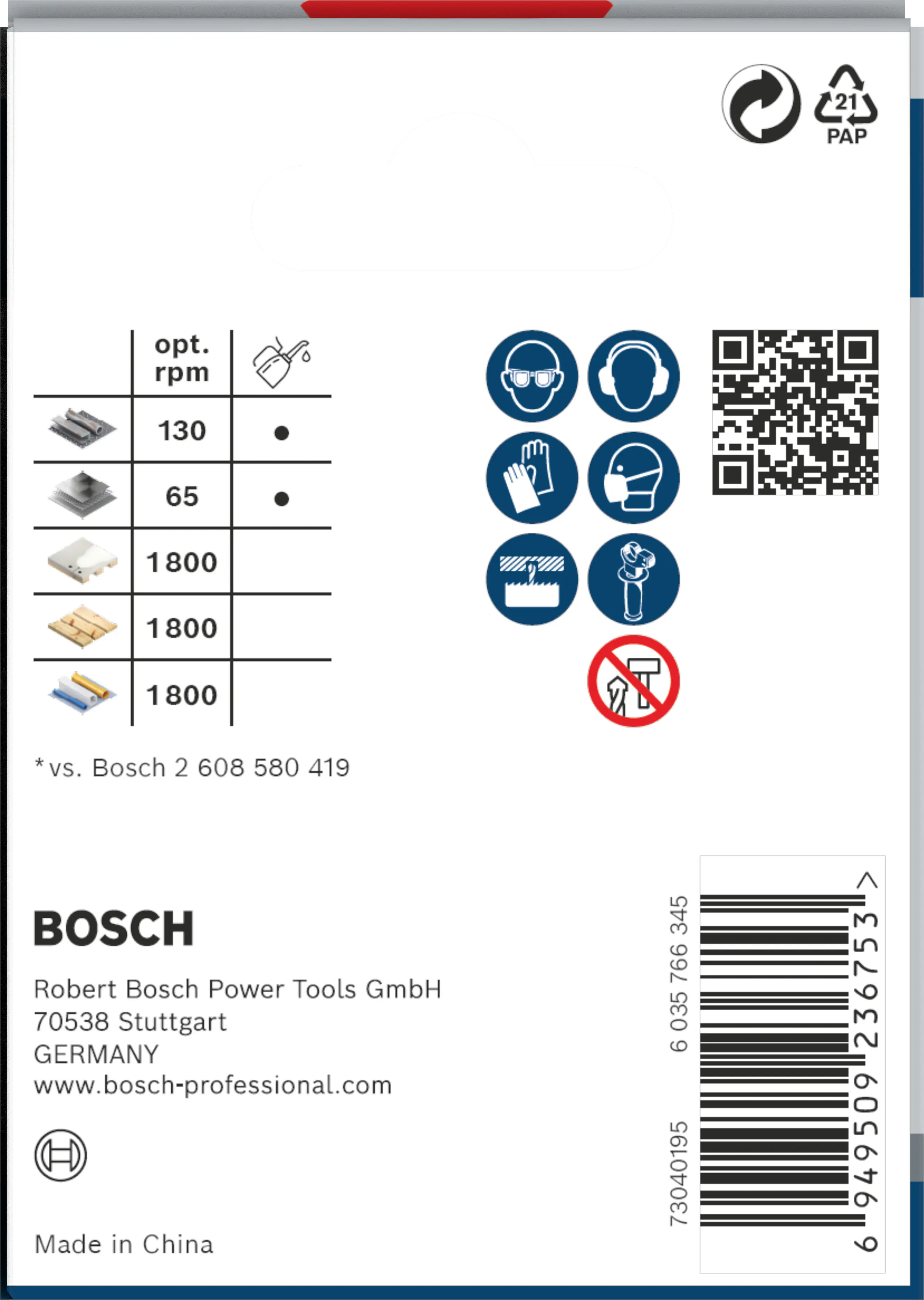 Bosch PRO Multi Material Lochsäge 68 mm mit Gewinde