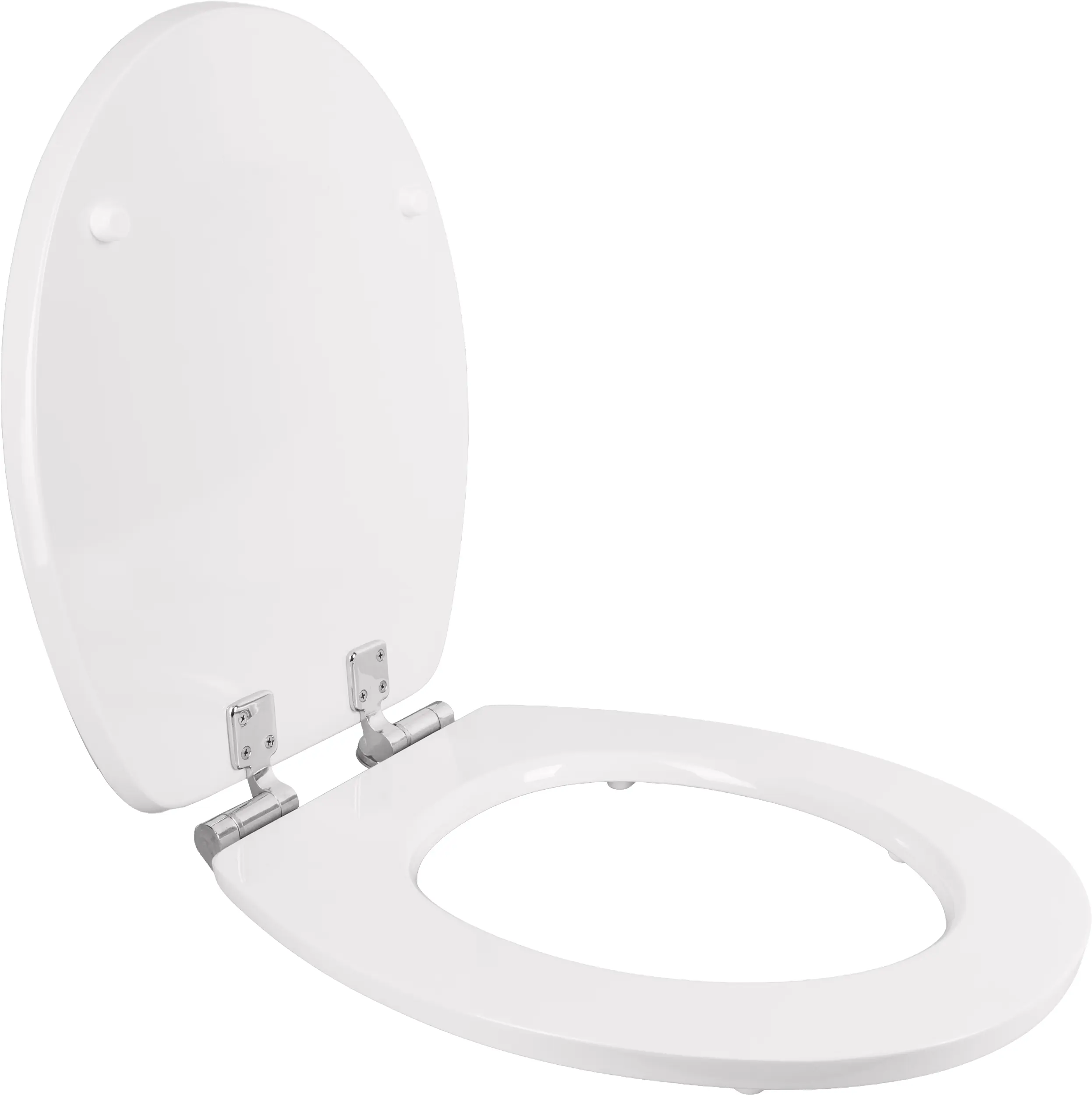 Primaster WC-Deckel mit Absenkautomatik White Wood weiß