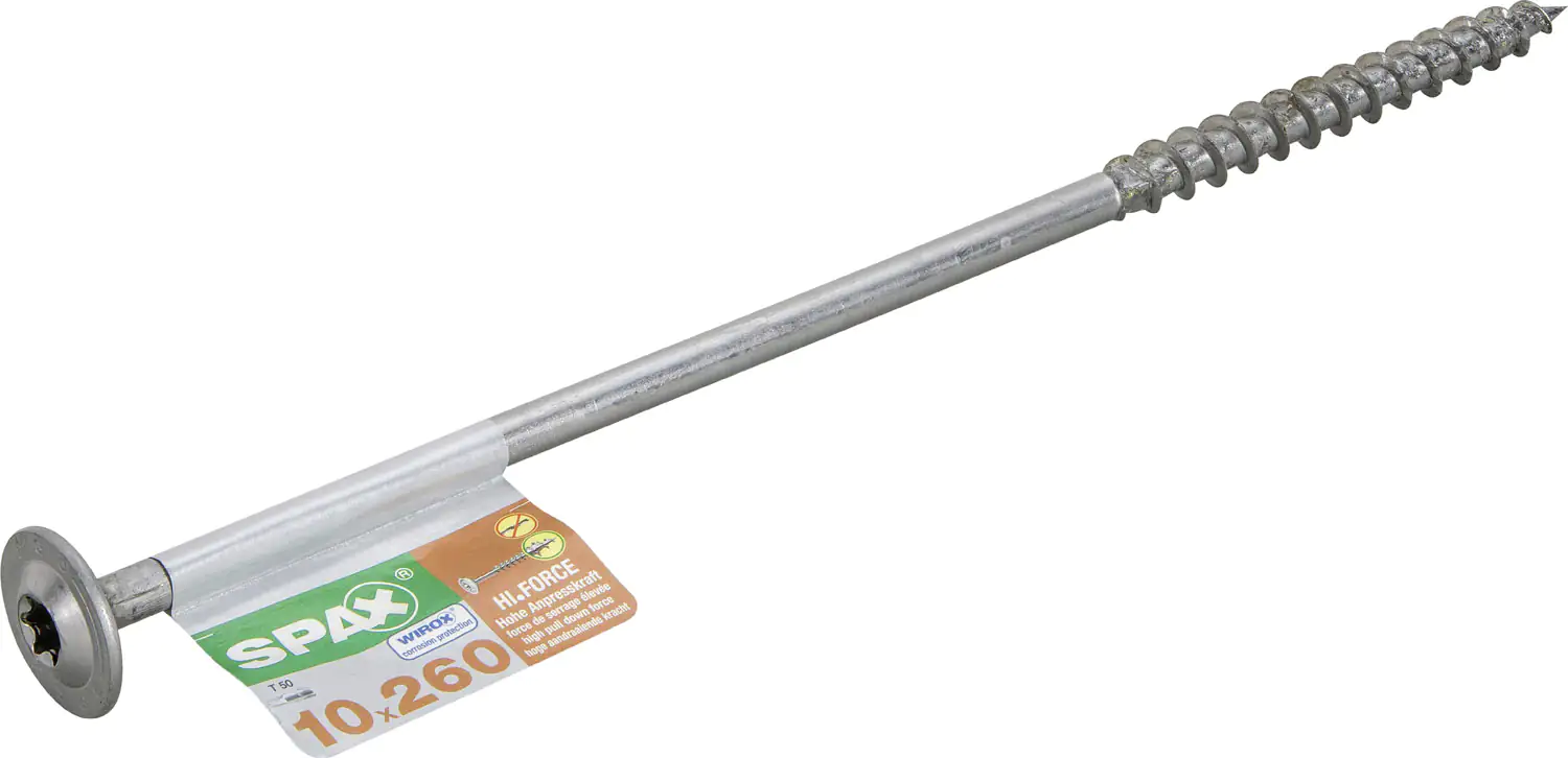 Spax Holzbauschrauben 10.0 x 260 mm TX 50 - 1 Stk. Spax Holzbauschrauben 10.0 x 260 mm TX 50 - 1 Stk.