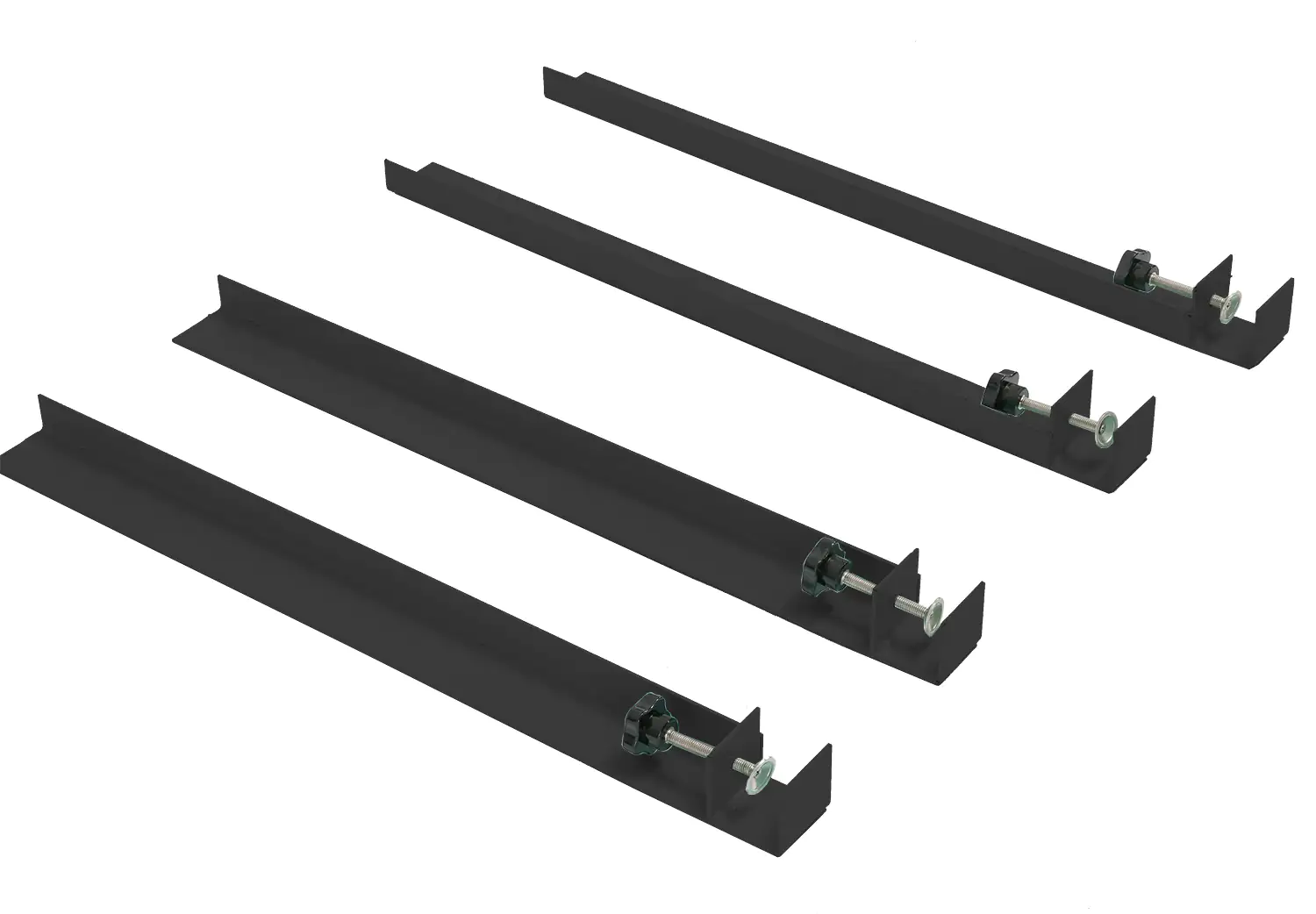 Primaster Universal-Tischfuß-Set schwarz 4-teilig