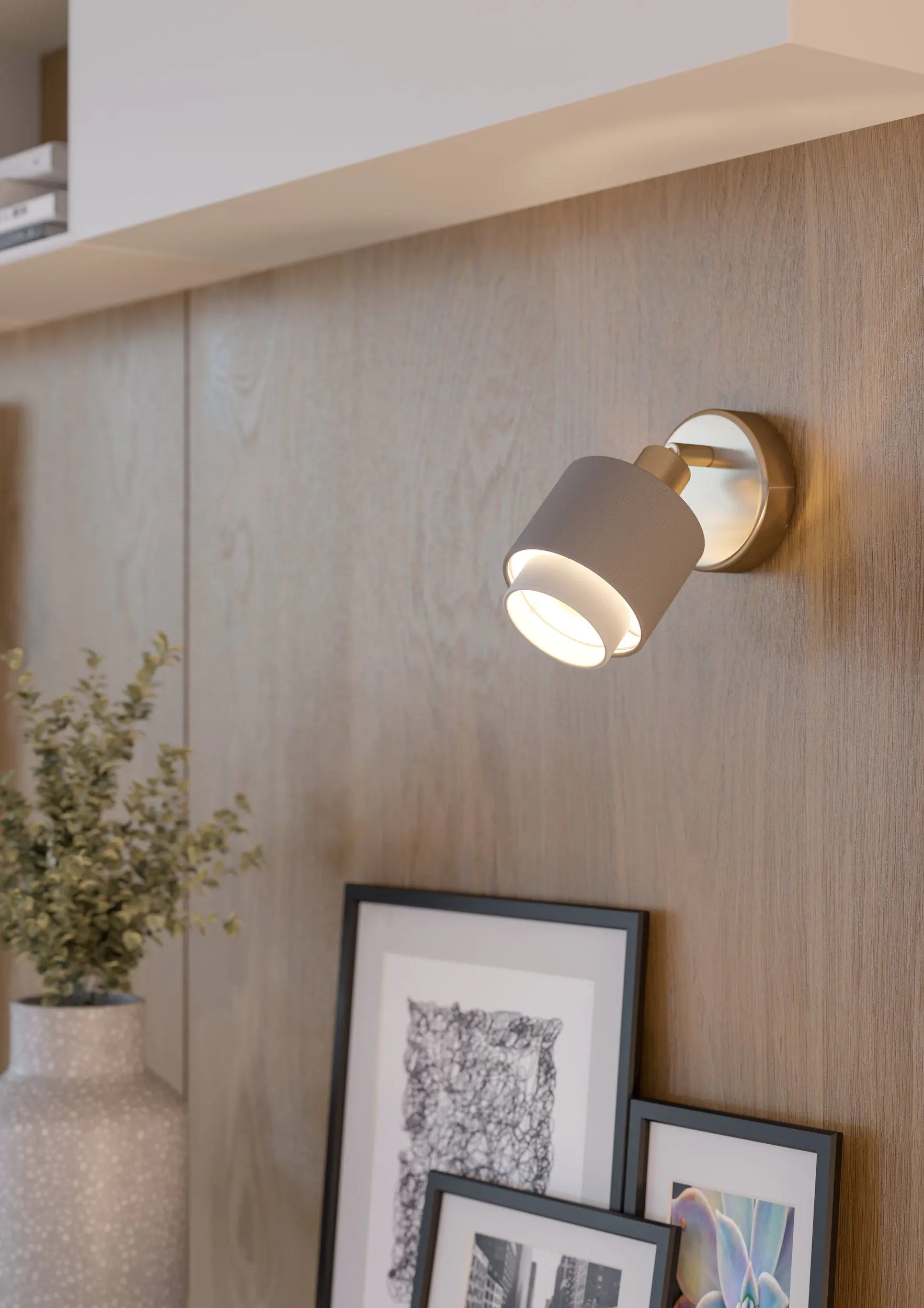 Eglo Spot Bellizzi nickel matt grau 11 cm E14