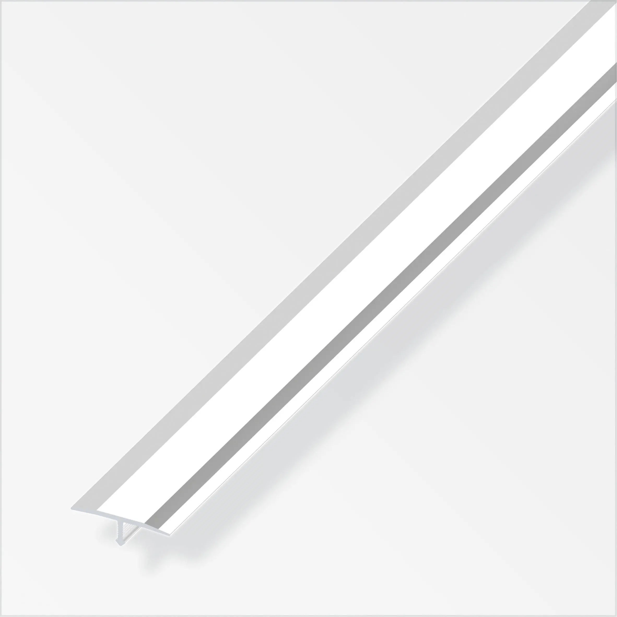 alfer Fugenabdeckprofil 1 m, 6 x 14 mm Alu eloxiert poliert chrom optik alfer Fugenabdeckprofil 1 m, 6 x 14 mm Alu eloxiert poliert chrom optik