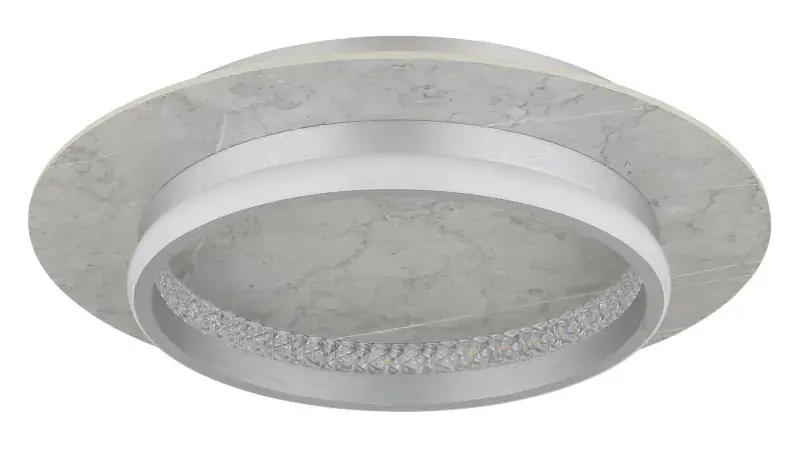 Globo Deckenleuchte Mary 40 x 8 cm (Ø x H) silberfarben matt