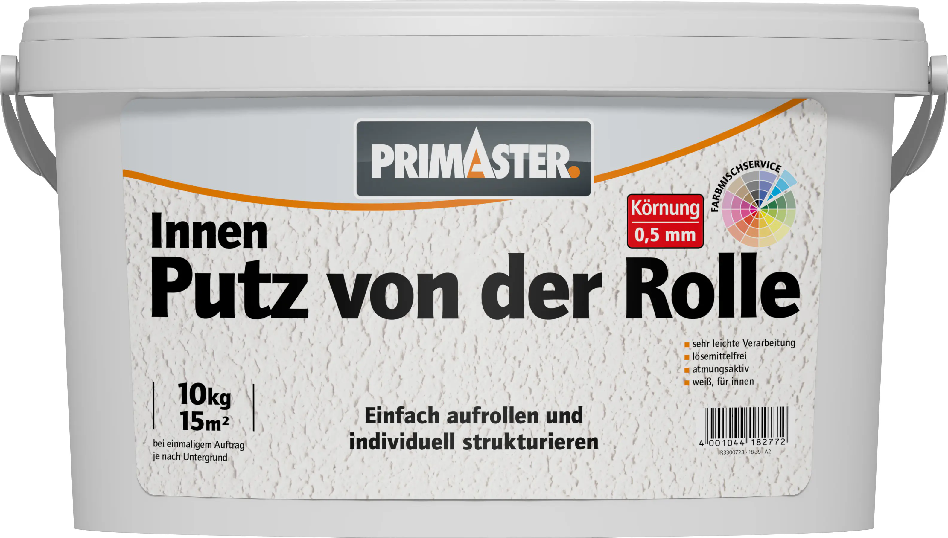 Primaster Rollputz 10 kg 0,5 mm Körnung weiß Primaster Rollputz 10 kg 0,5 mm Körnung weiß