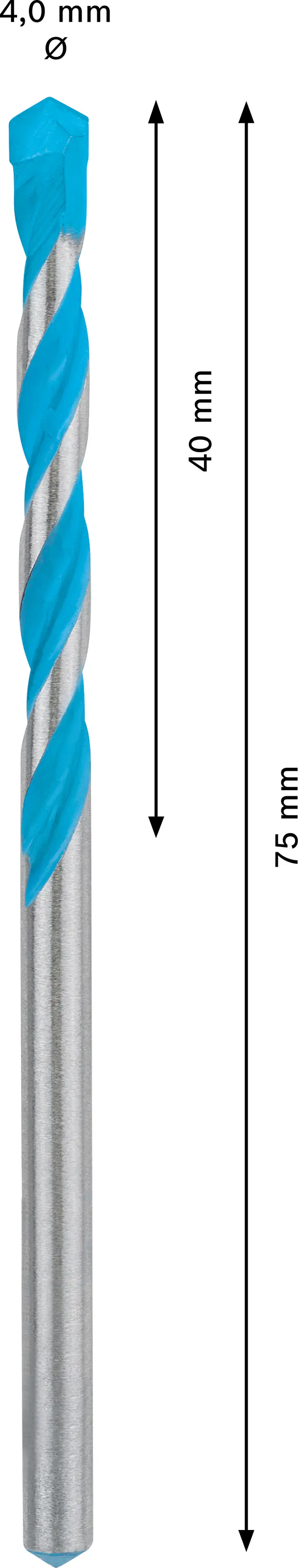 Bosch Expert CYL-9 MultiConstruction Bohrer 4 x 40 x 75 mm