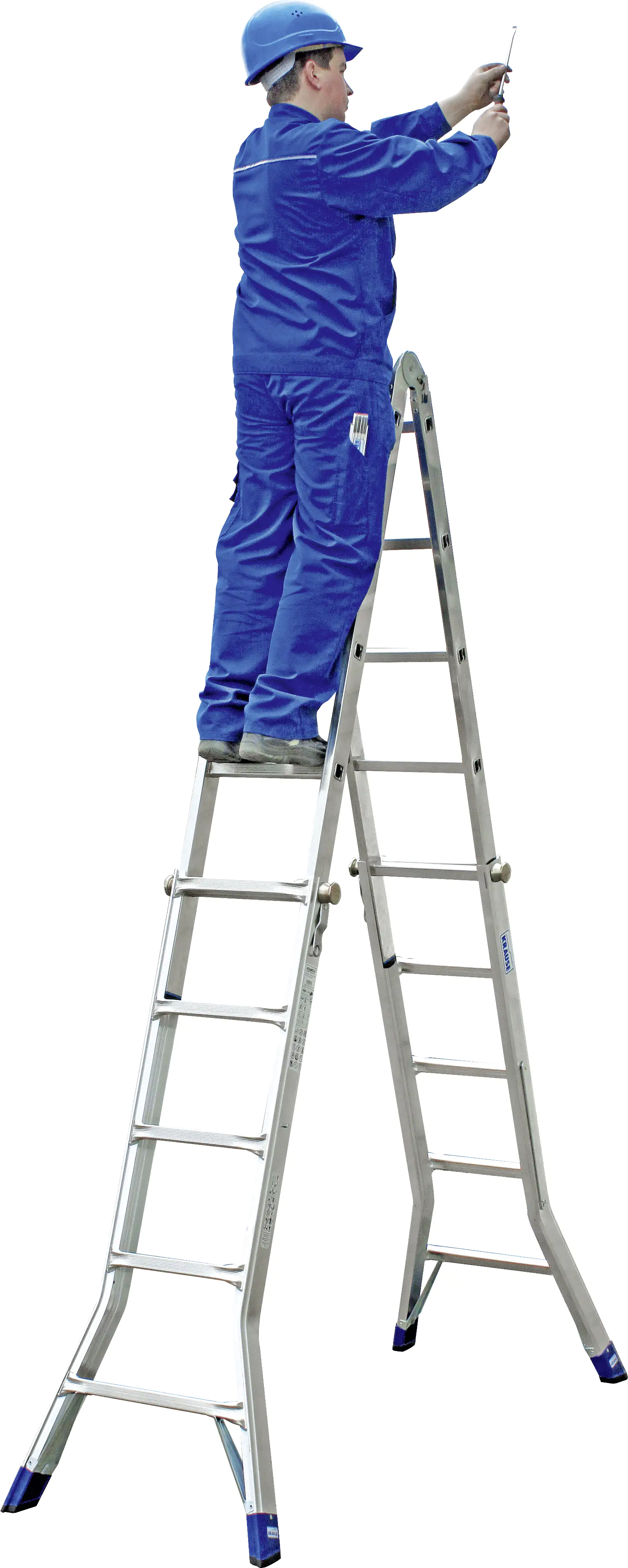 4009199133960_2183393 Krause Aluminium-Gelenk-Teleskopleiter STABILO 6,05 m