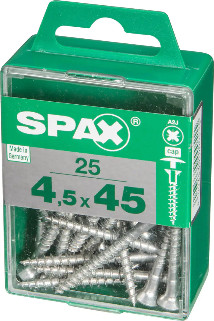 Spax Universalschrauben 4.5 x 45 mm PZ 2 - 25 Stk.