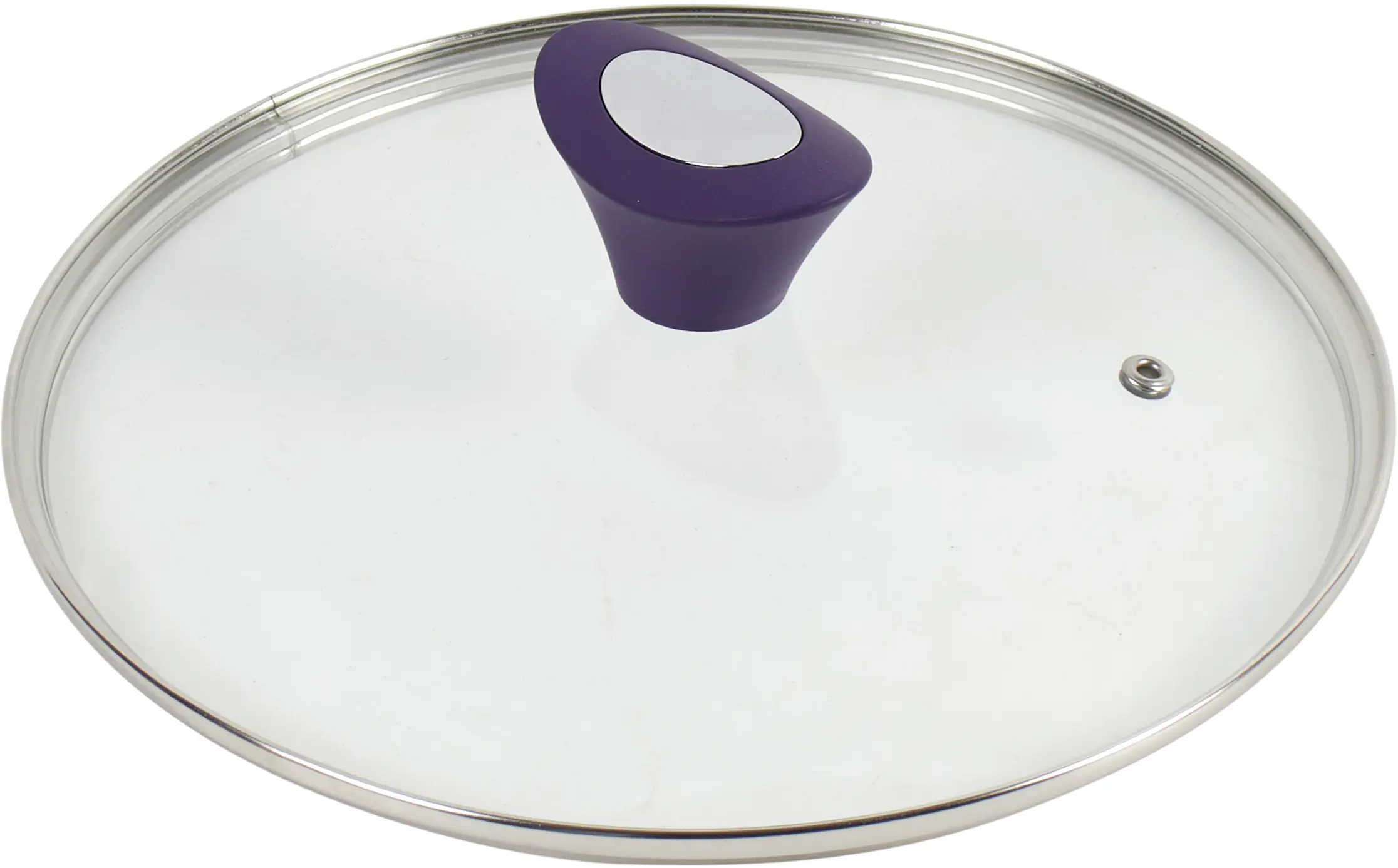 Broszio Pfannendeckel mit lila Silikongriff Ø 24 cm